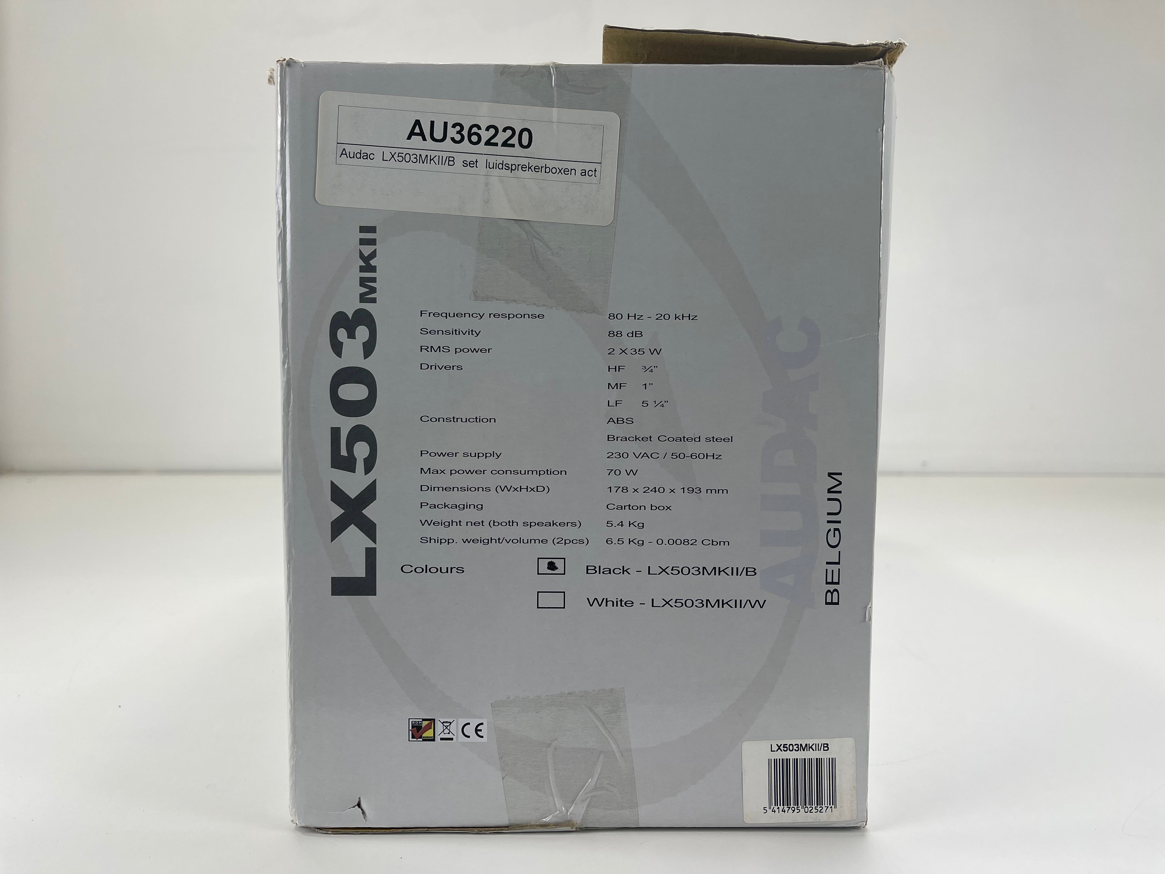 Audac LX 503 MK II - 3-weg - Actieve luidsprekers