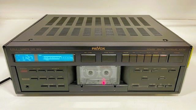 Studer Revox B215S 3 Head  Cassette Deck in original box - Serviced