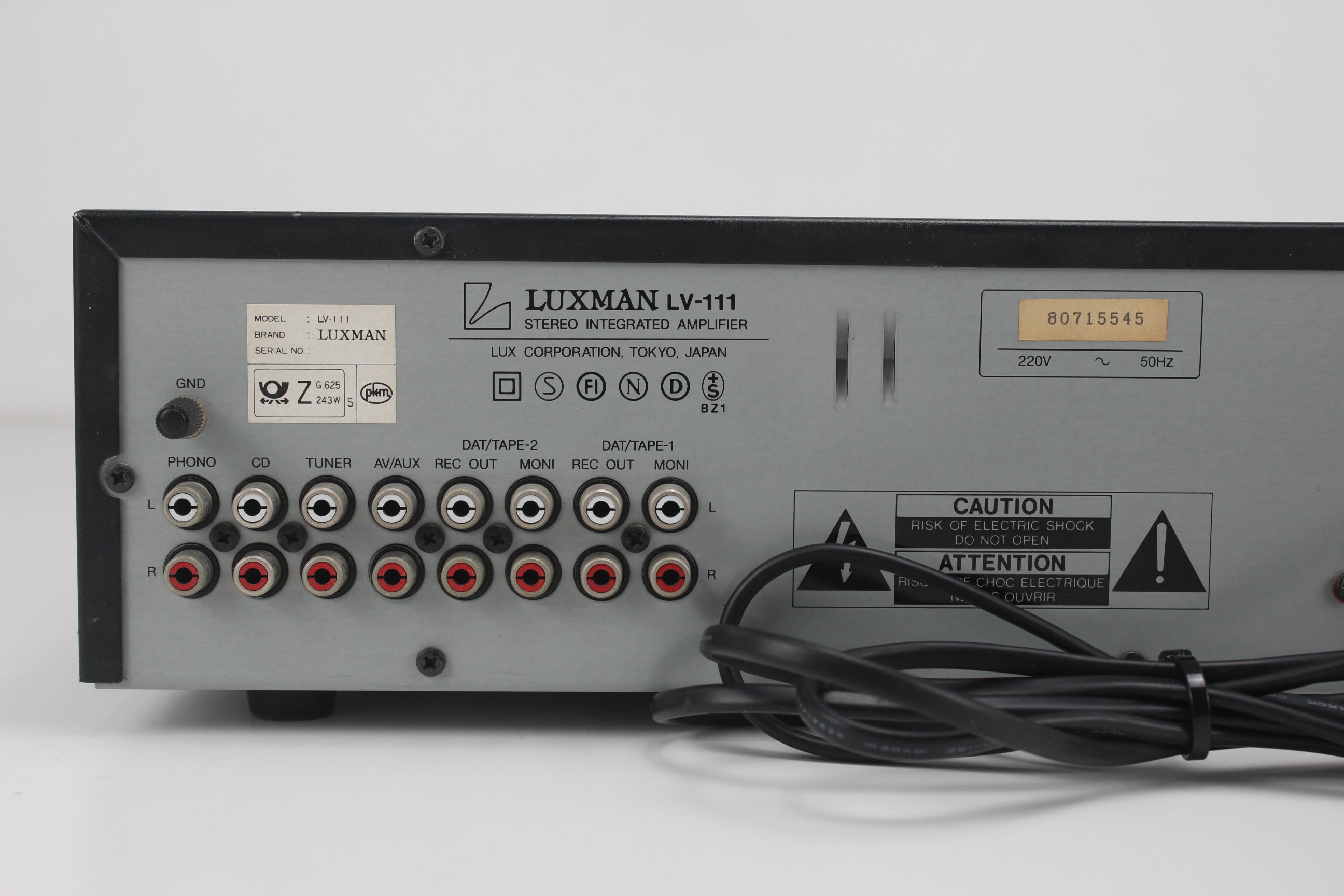 Luxman LV-11 geïntegreerde stereo-versterker
