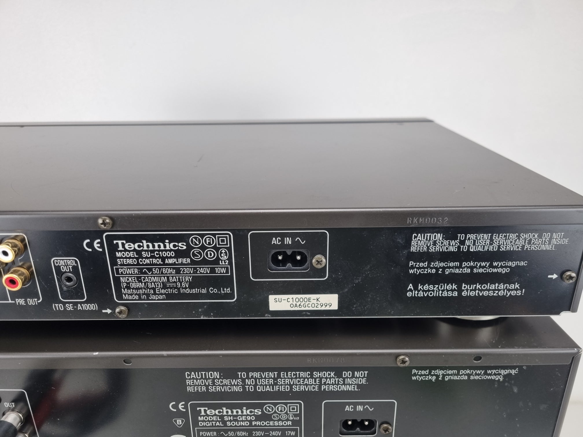 Technics SU-C1000 voorversterker - SH-GE90 - SL-PS770a cd-speler - RS-dc8 DCCD - SE-A1000 eindversterker