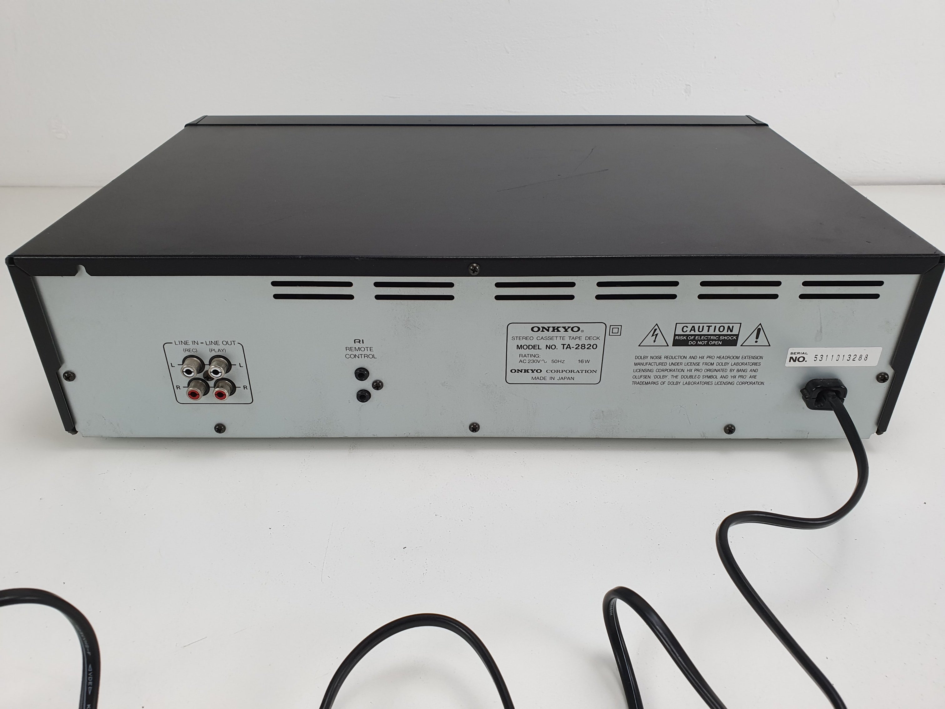 Onkyo TA-2820 vintage cassettedeck met 2 koppen