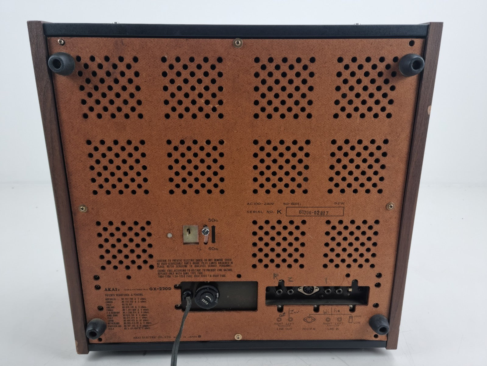 Akai GX 220D Stereo -4 track 2 Channel Tape Deck - Serviced/New transistors