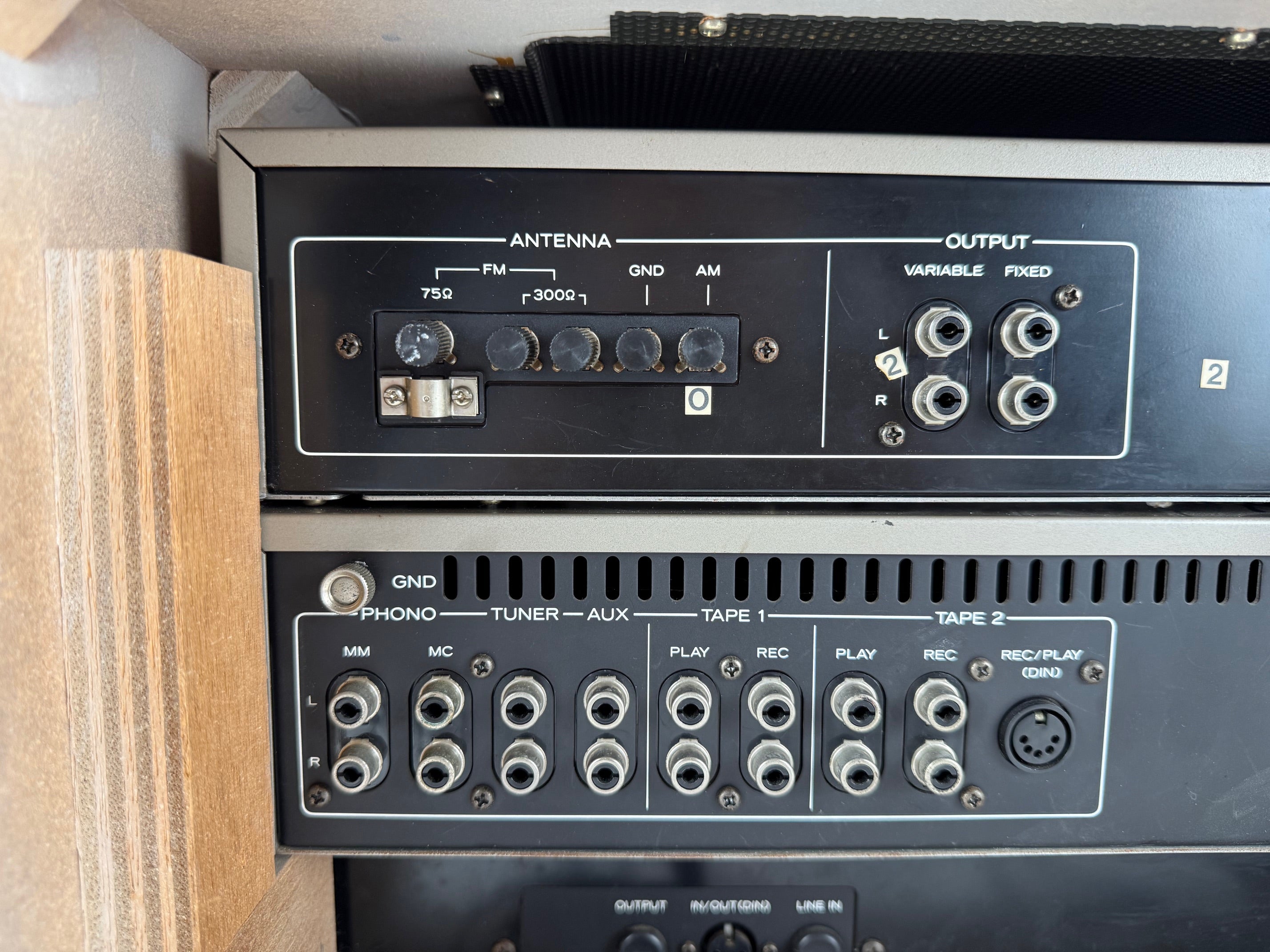 TEAC P9 Turntable / T-9 Stereo Tuner / A-9 Stereo Amplifier / V-9 Stereo Cassette Deck