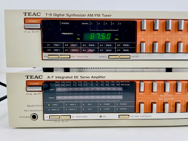 TEAC A7 DC Servo Integrated Amplifier + T9 Digital Synthesizer AM/FM Tuner