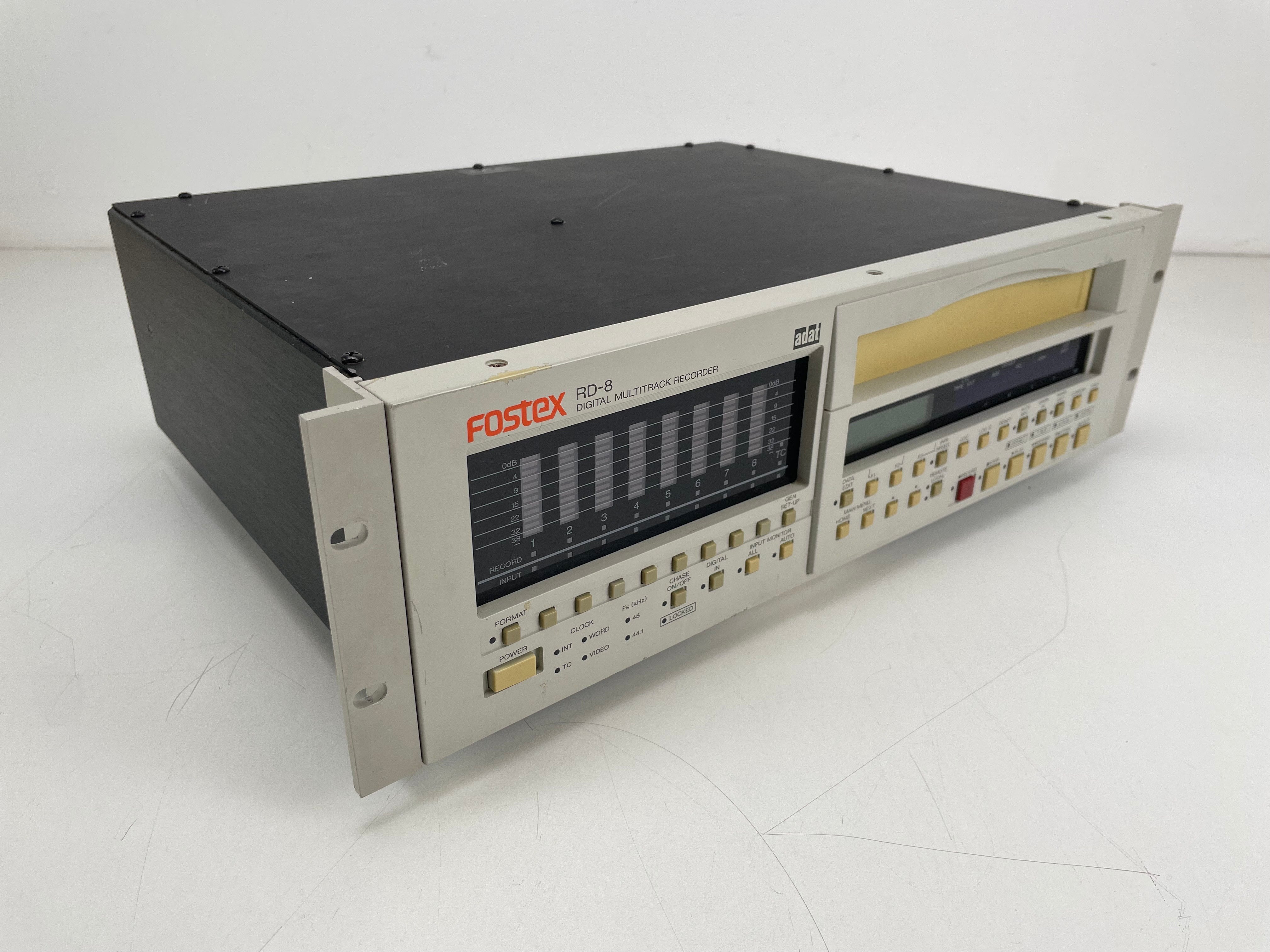 Fostex RD-8 ADAT 8-sporen digitale recorder – inclusief handleiding en 2 nieuwe ADAT-cassettes