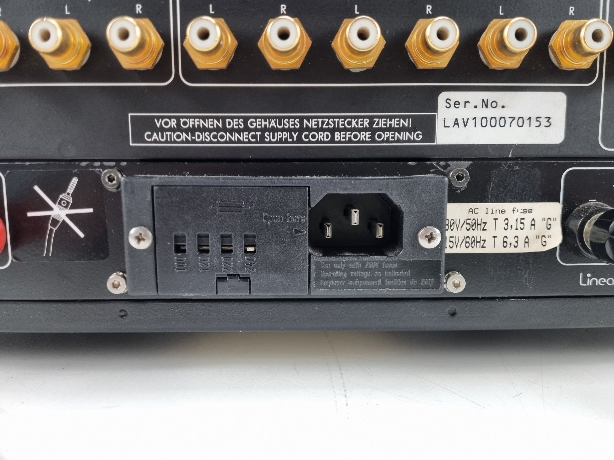 Linear Acoustic LA-V100 - Stereo-versterker, echte klasse A - Volledig nagekeken