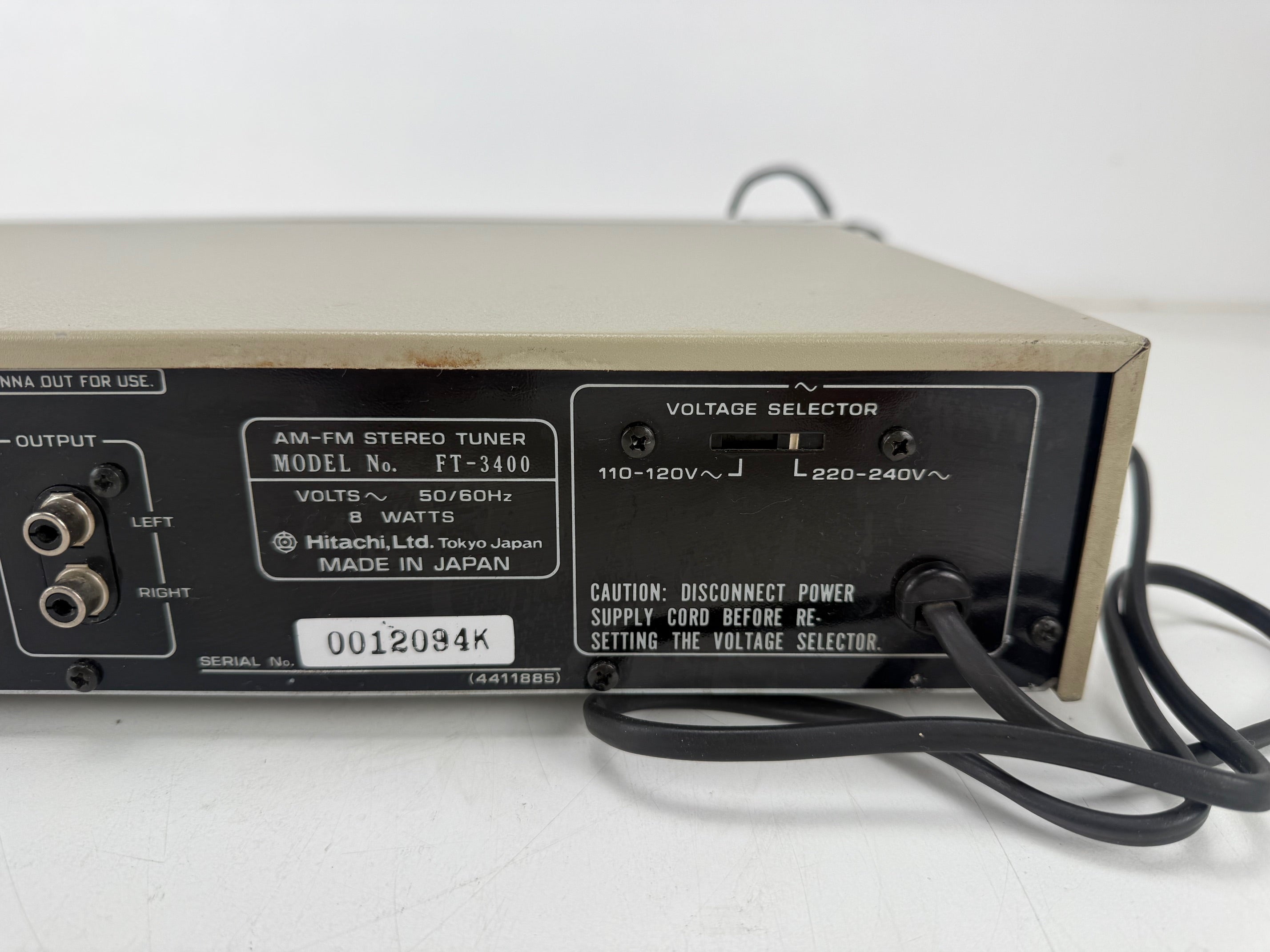 Hitachi FT-3400 stereo tuner - Nieuwe schaalverlichting