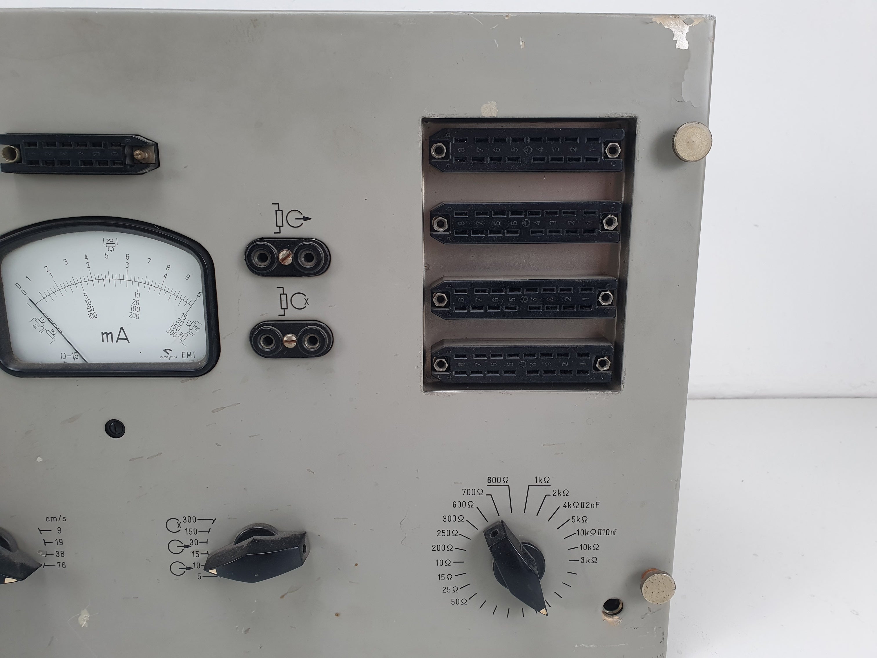 Telefunken recorder kop tester met M10 kopbrug en veel onderdelen.