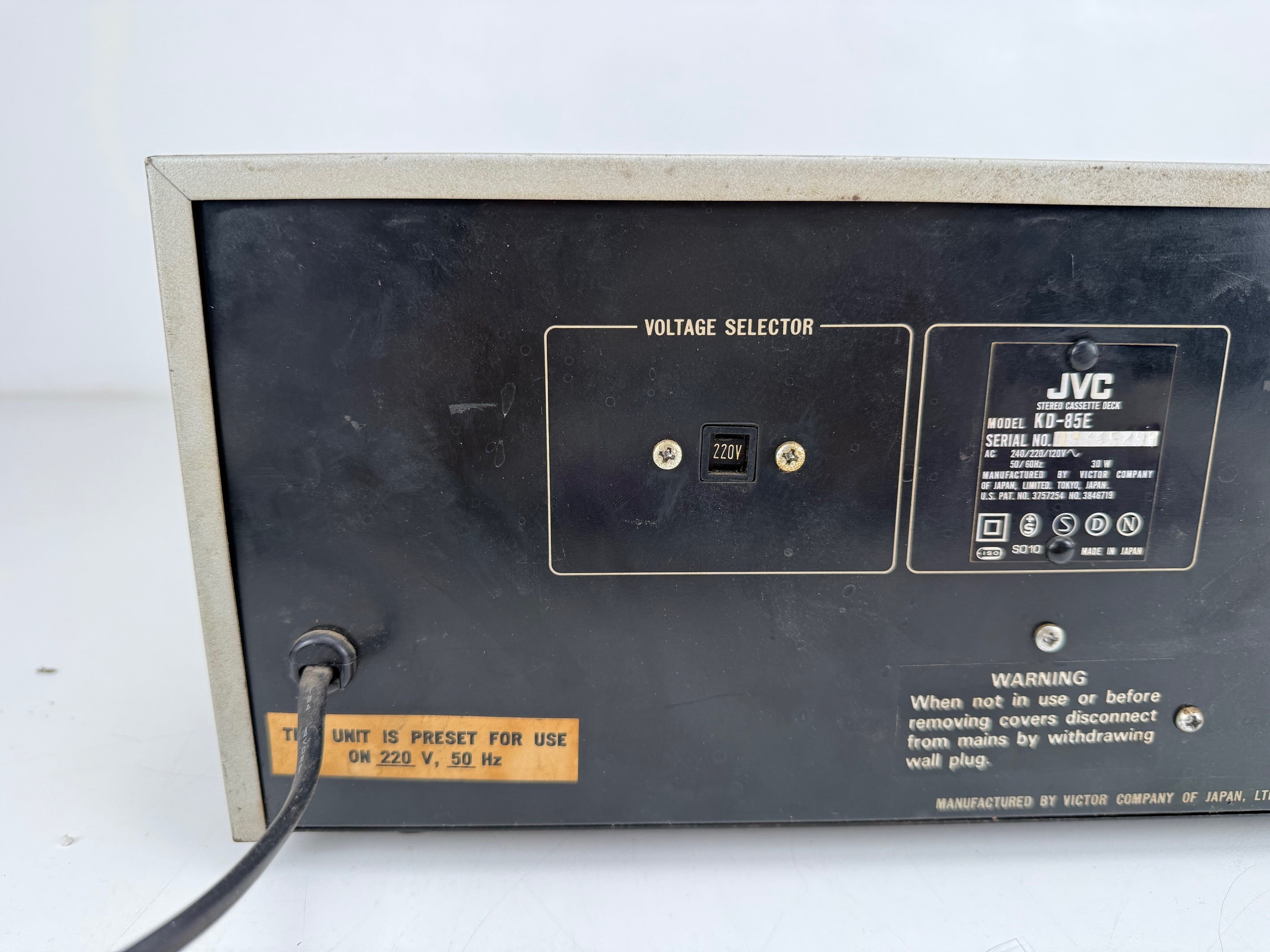 JVC KD - 85 Stereo Cassettedeck - Met ingebouwde spectrumanalysator