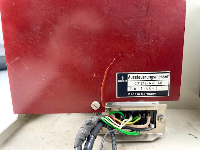 Siemens Sitral C71249-A76-A6 Pro Audio Stereo VU-meterset - Inclusief N224-voeding