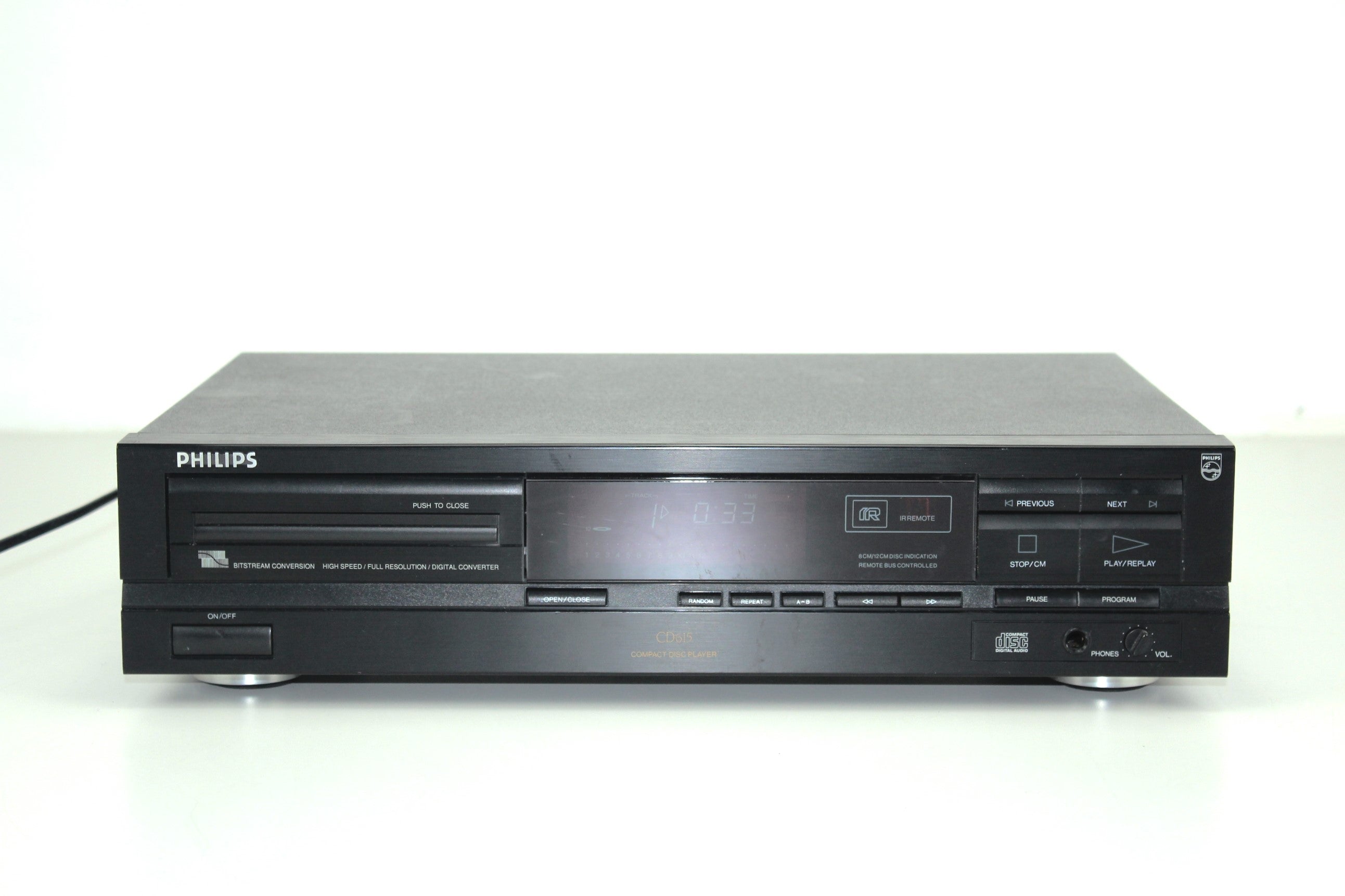 Philips CD615 compact disc - Werkend (lees de beschrijving)