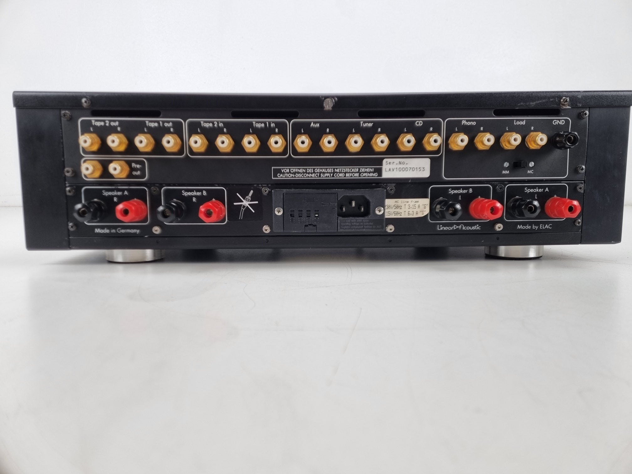 Linear Acoustic LA-V100 - Stereo-versterker, echte klasse A - Volledig nagekeken