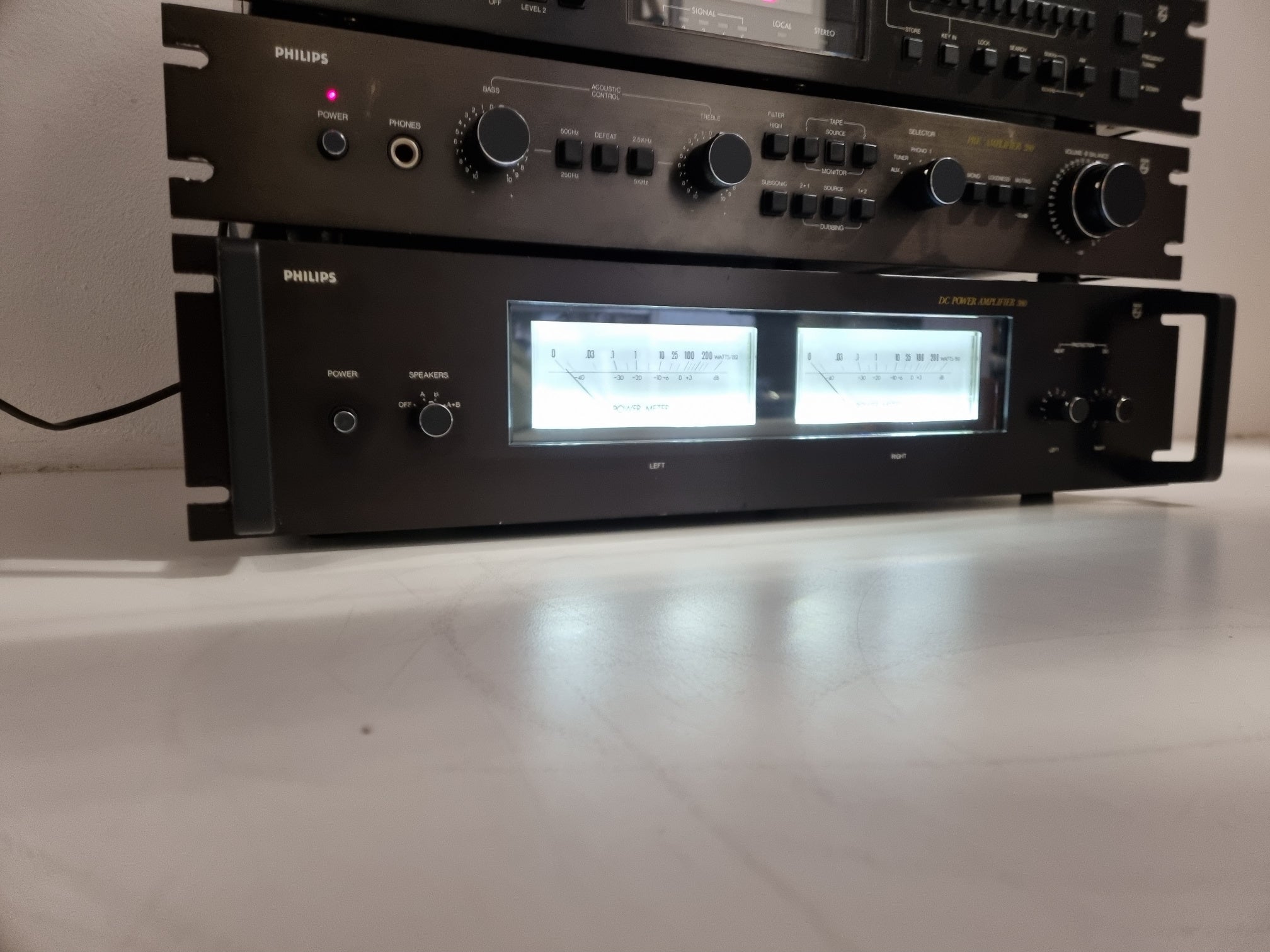 Philips 070 Switch Unit  - 180 TUNER - 280 Pre amp - 380 DC Power Amp - Fully Serviced set