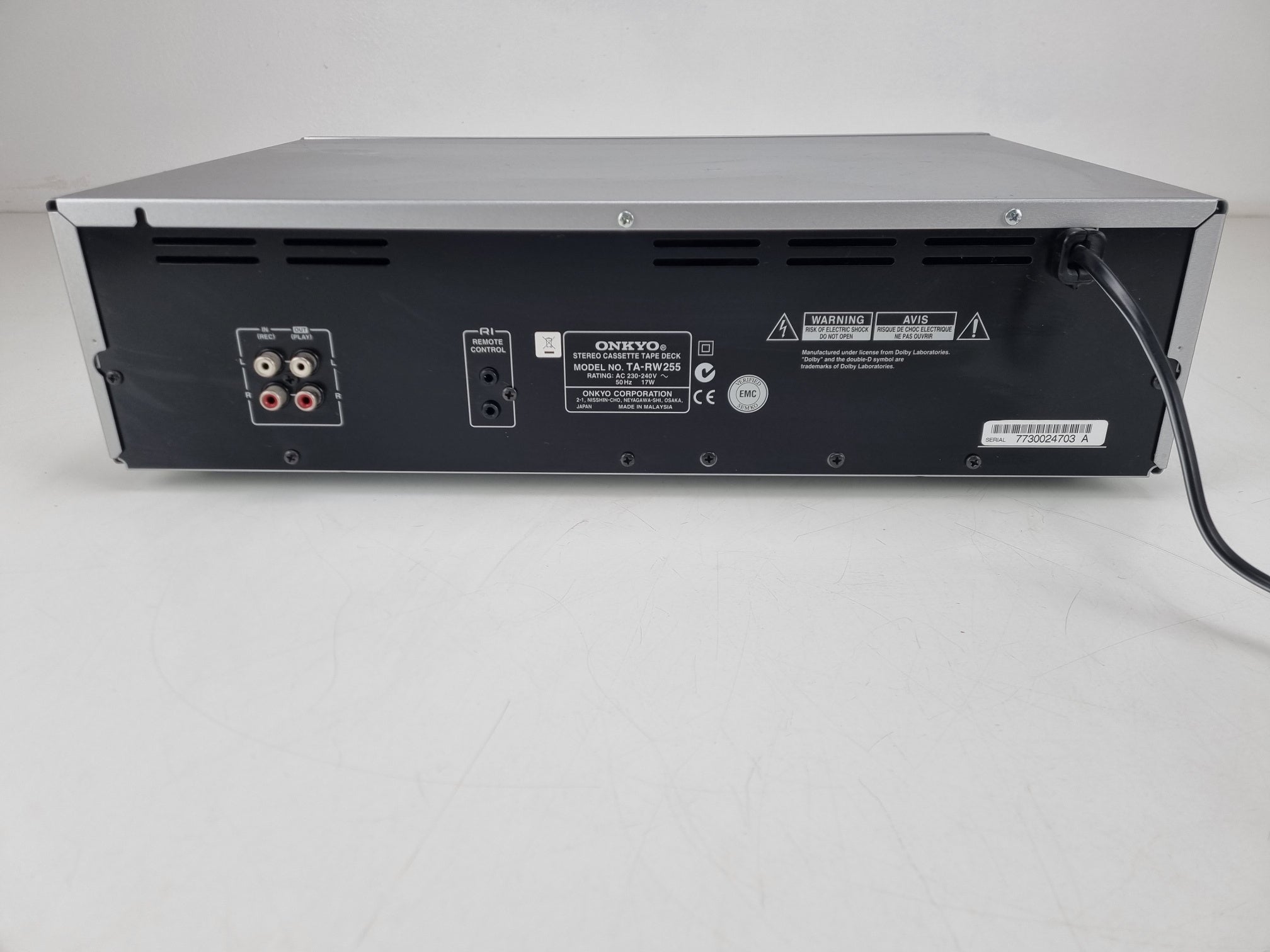 Onkyo TA-RW255 Stereo double Cassette Tape Deck - Great condition