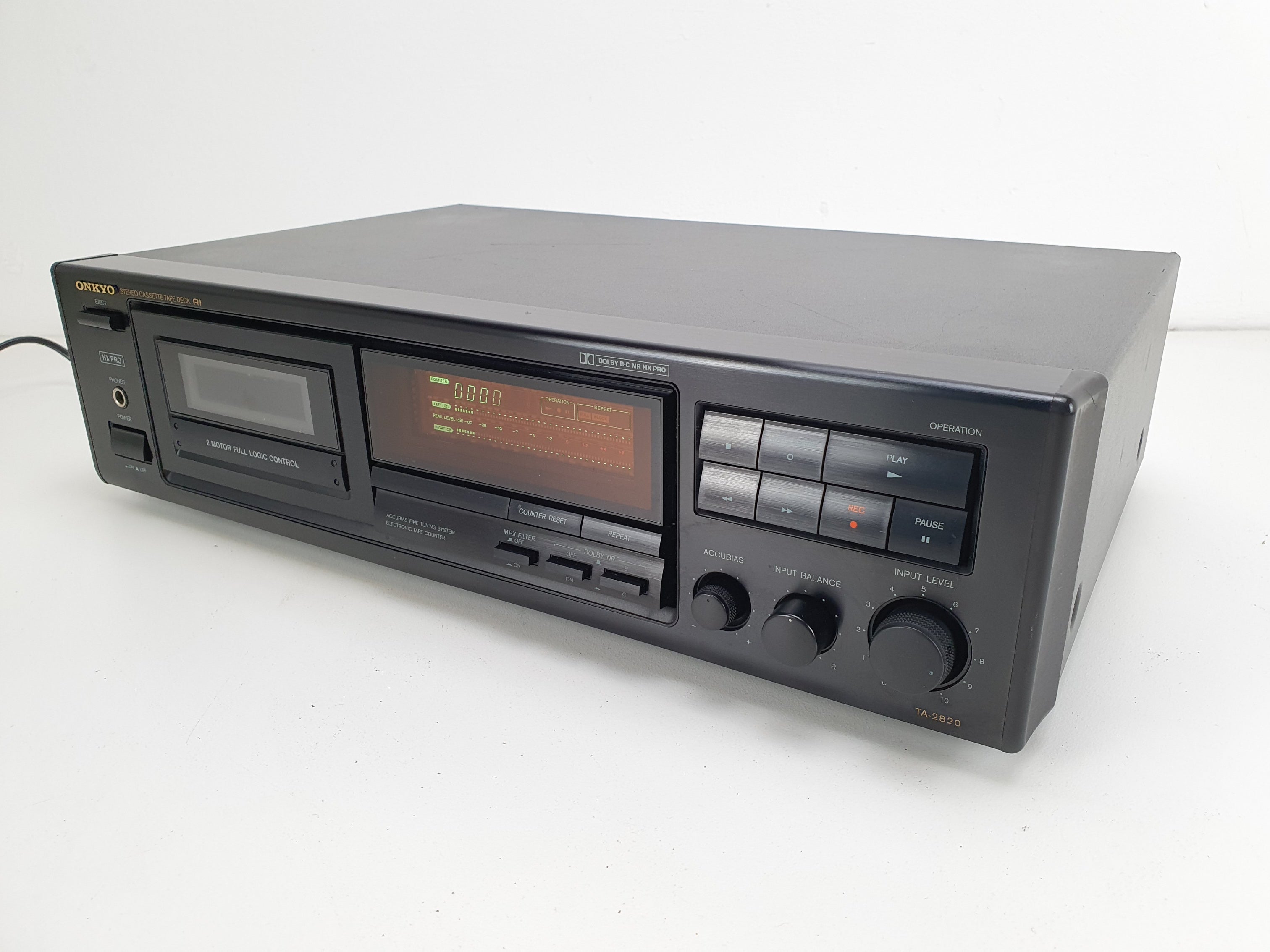 Onkyo TA-2820 vintage cassettedeck met 2 koppen