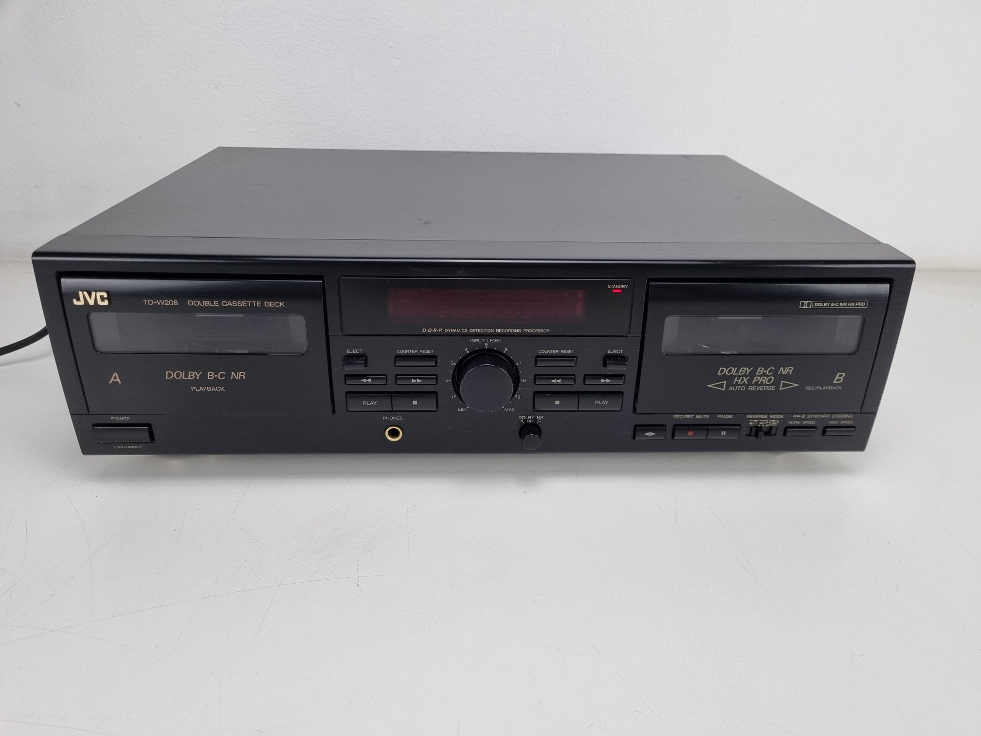 JVC TD-W208 - Dubbel cassettedeck - Volledig werkend