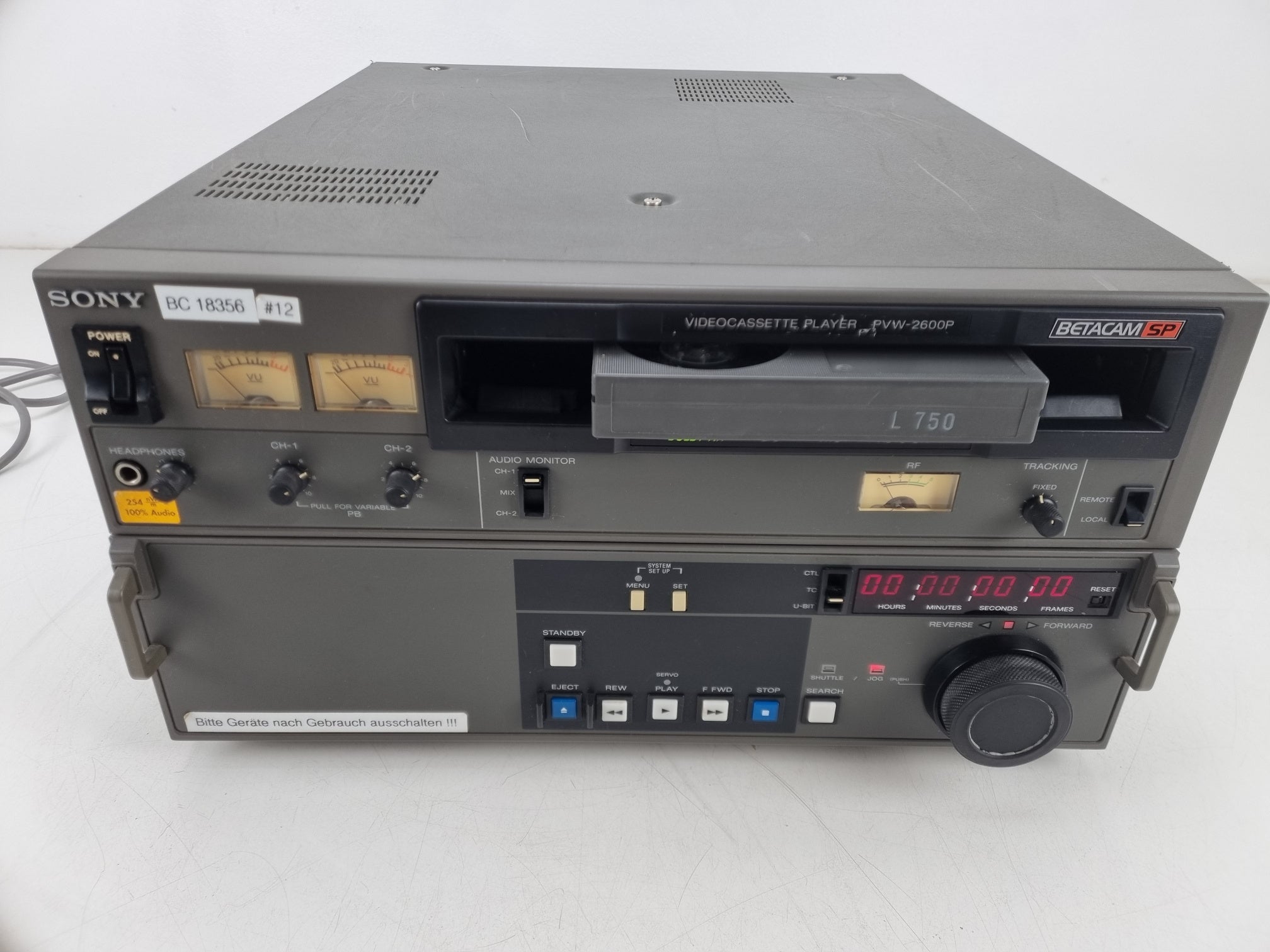 Sony PVW-2600P - BetacamSP Videorecorder - Completely Recaped and Serviced