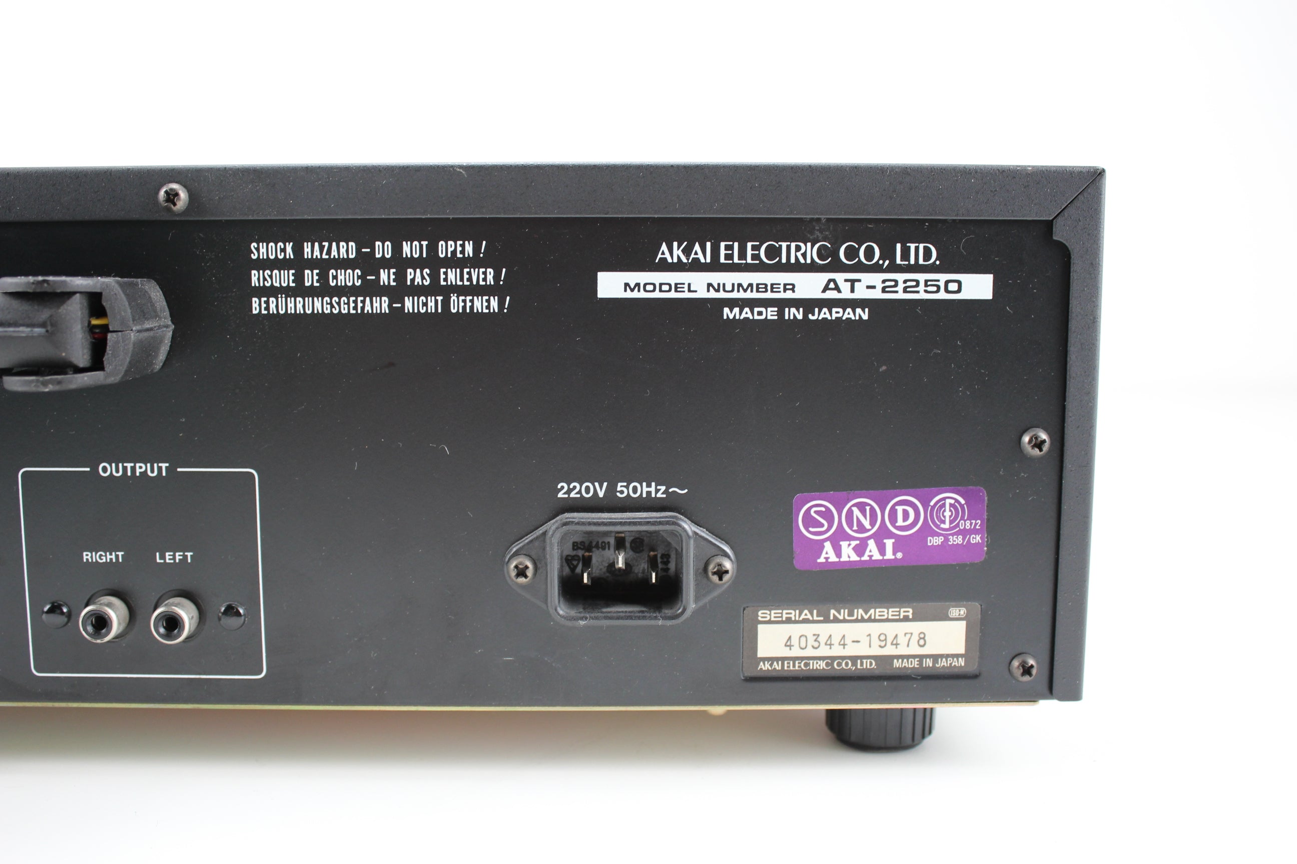 Akai At-200 Vintage Tuner