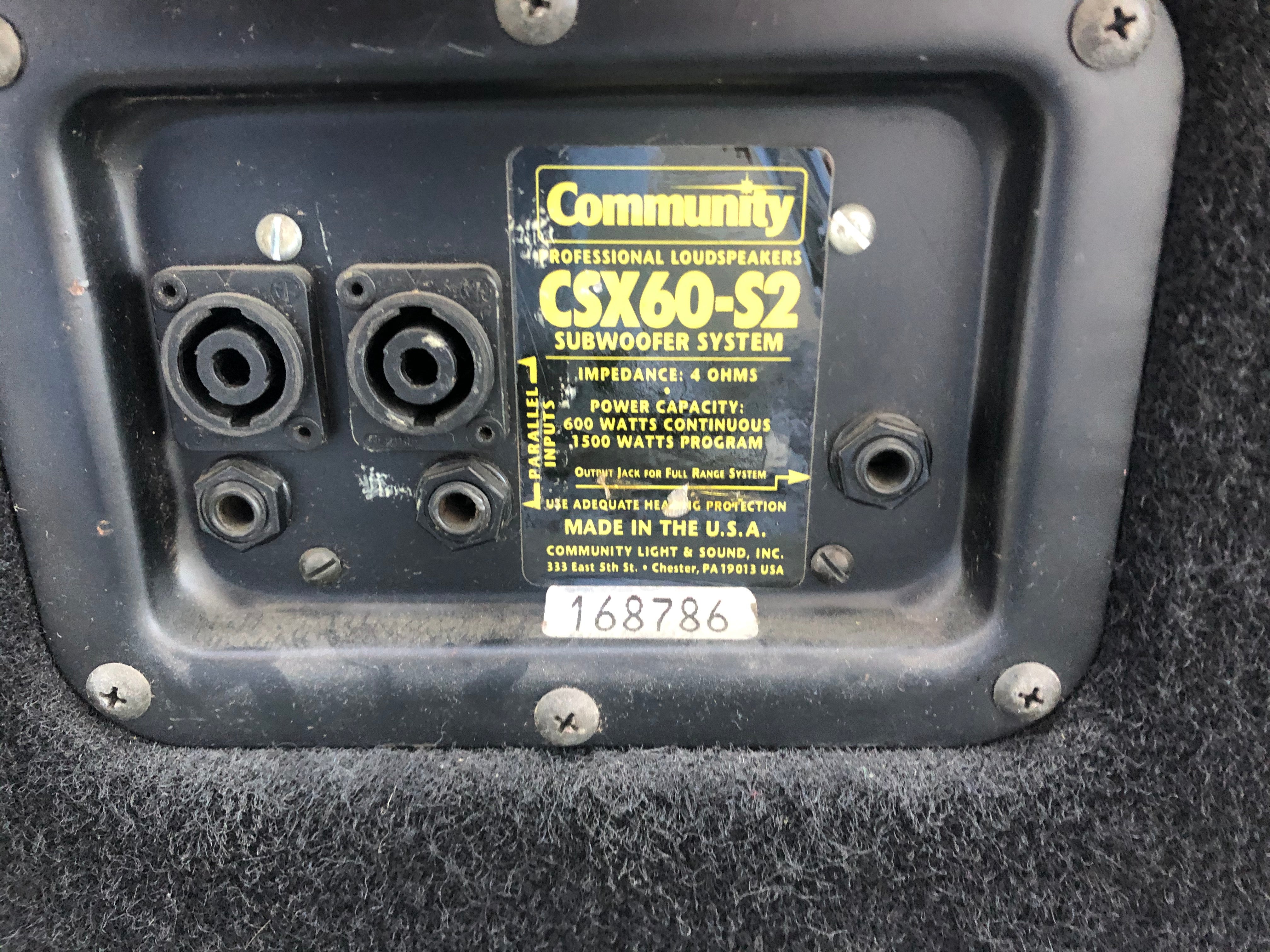 Community CSX60-S2 - Subwoofer-monitorset