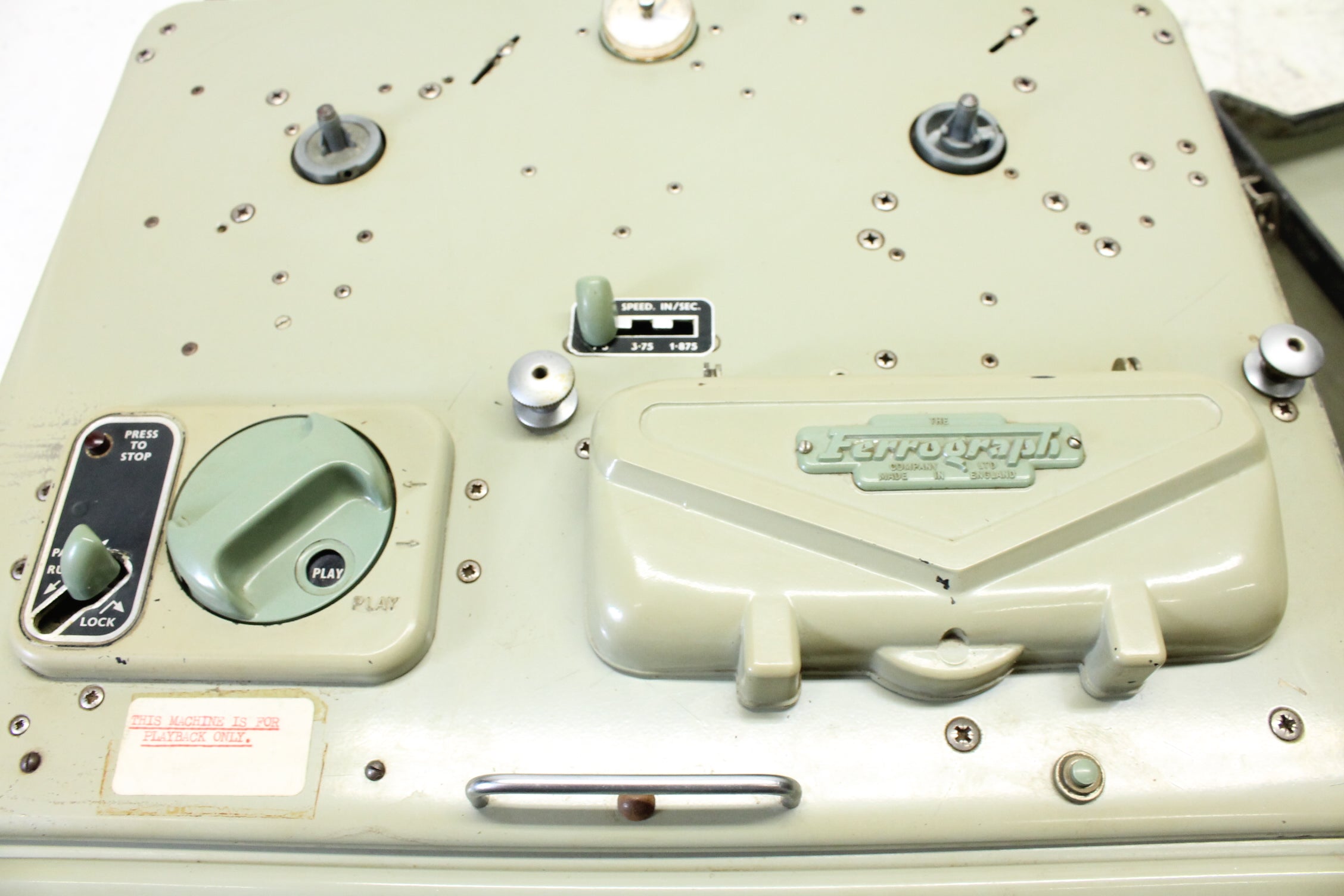 Ferrograph Magnetic Reproducer type Y6TR tape (no.2)