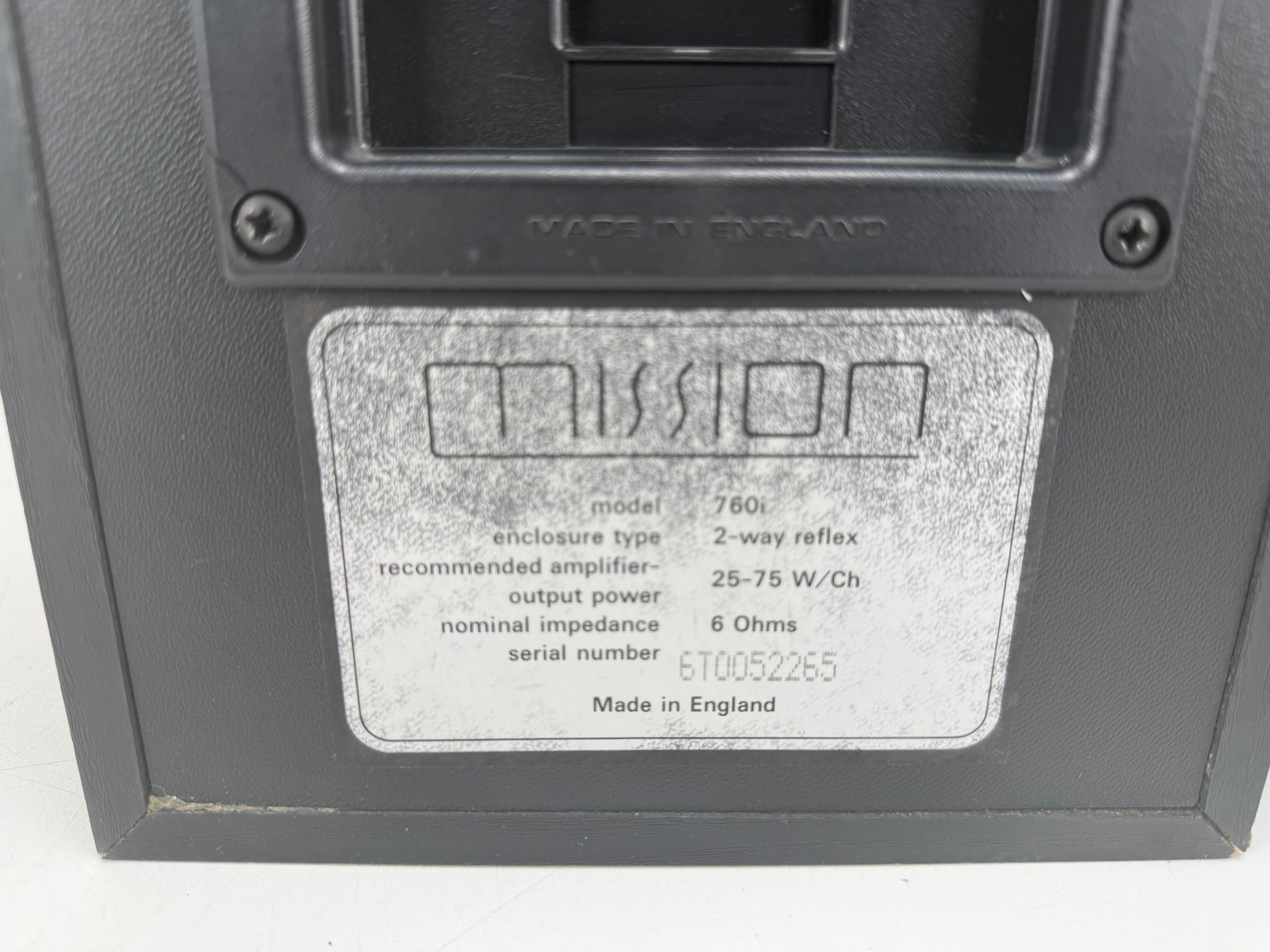 Mission 760I 2-weg boekenplankspeakerset