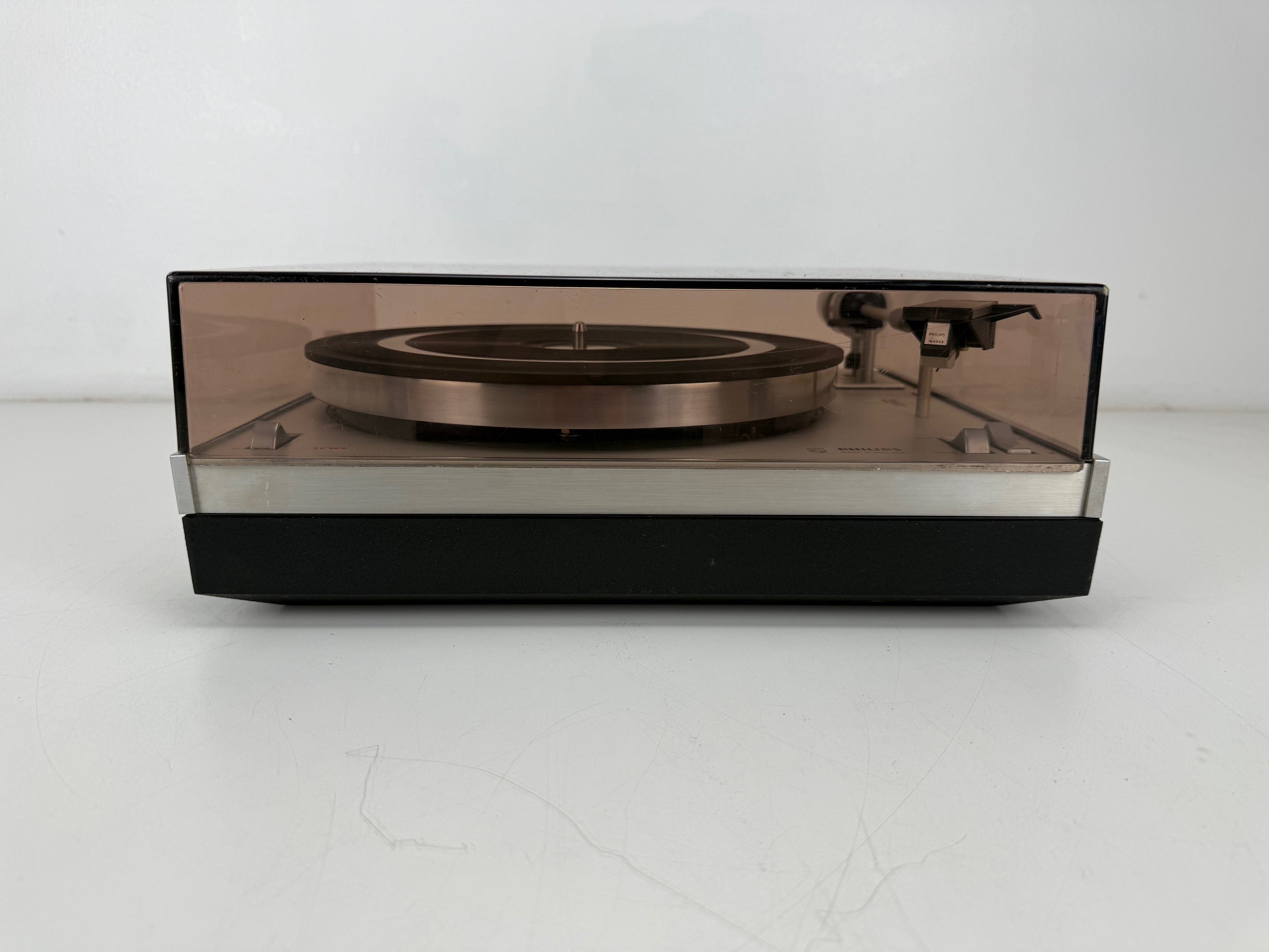 Philips GA108 platenspeler met riemaandrijving en Philips GP400 naald - Nieuwe riem