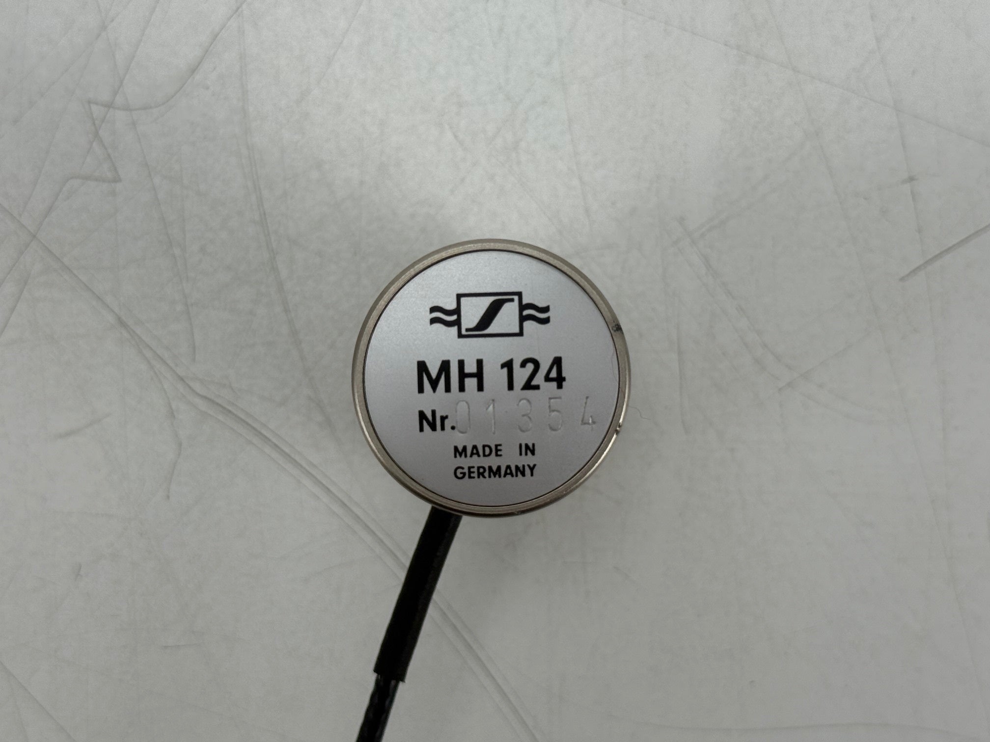 Sennheiser MK12 condensator dasspeldmicrofoon met MH125 en MH124 - T12