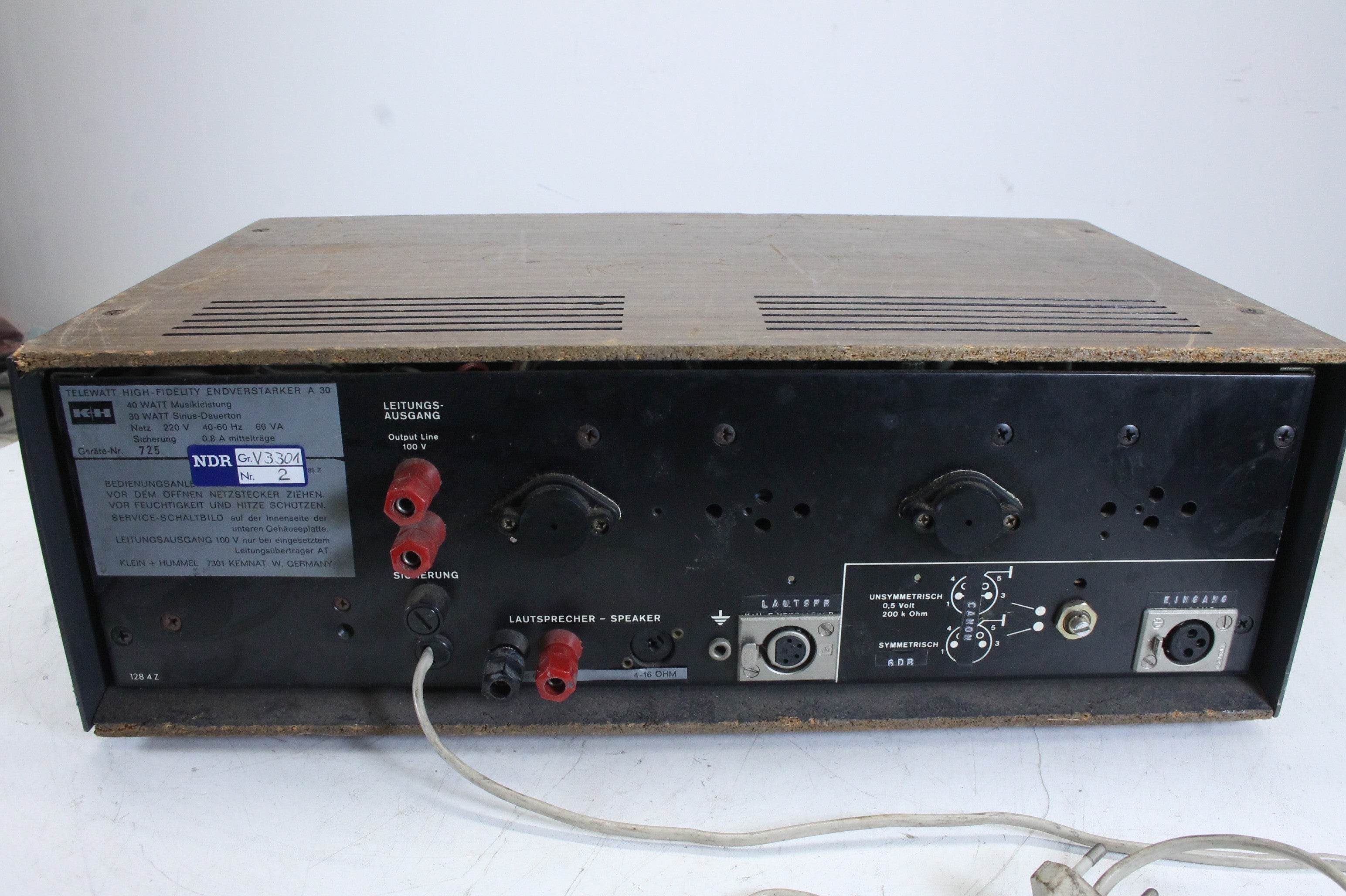 Klein & Hummel Telewatt A30 High Fidelity Mono Versterker (nr. 2)