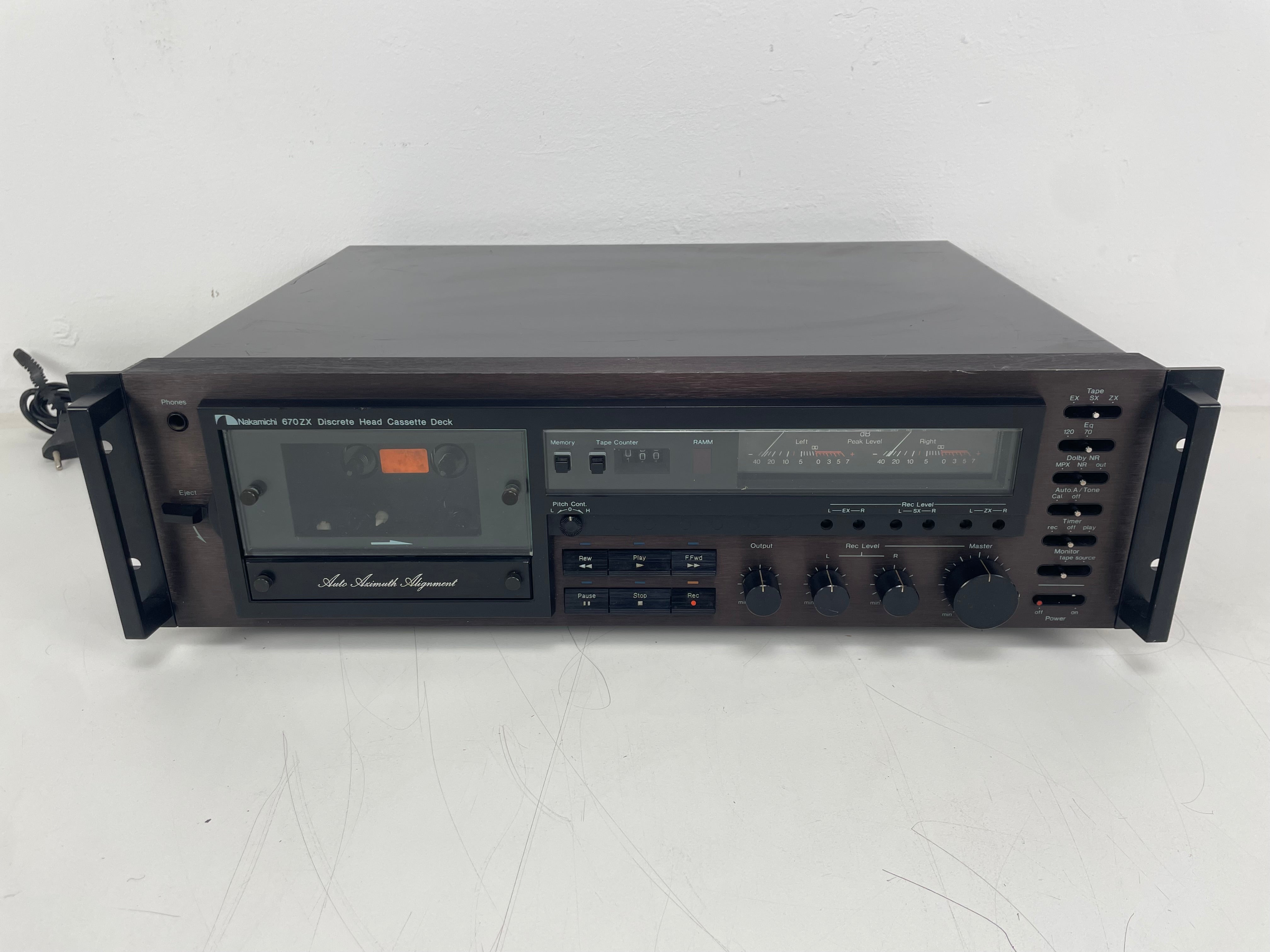 Nakimichi - 670ZX - Cassette Deck - Dolby NR/MPX - 3-Head -  Serviced (Repaired)