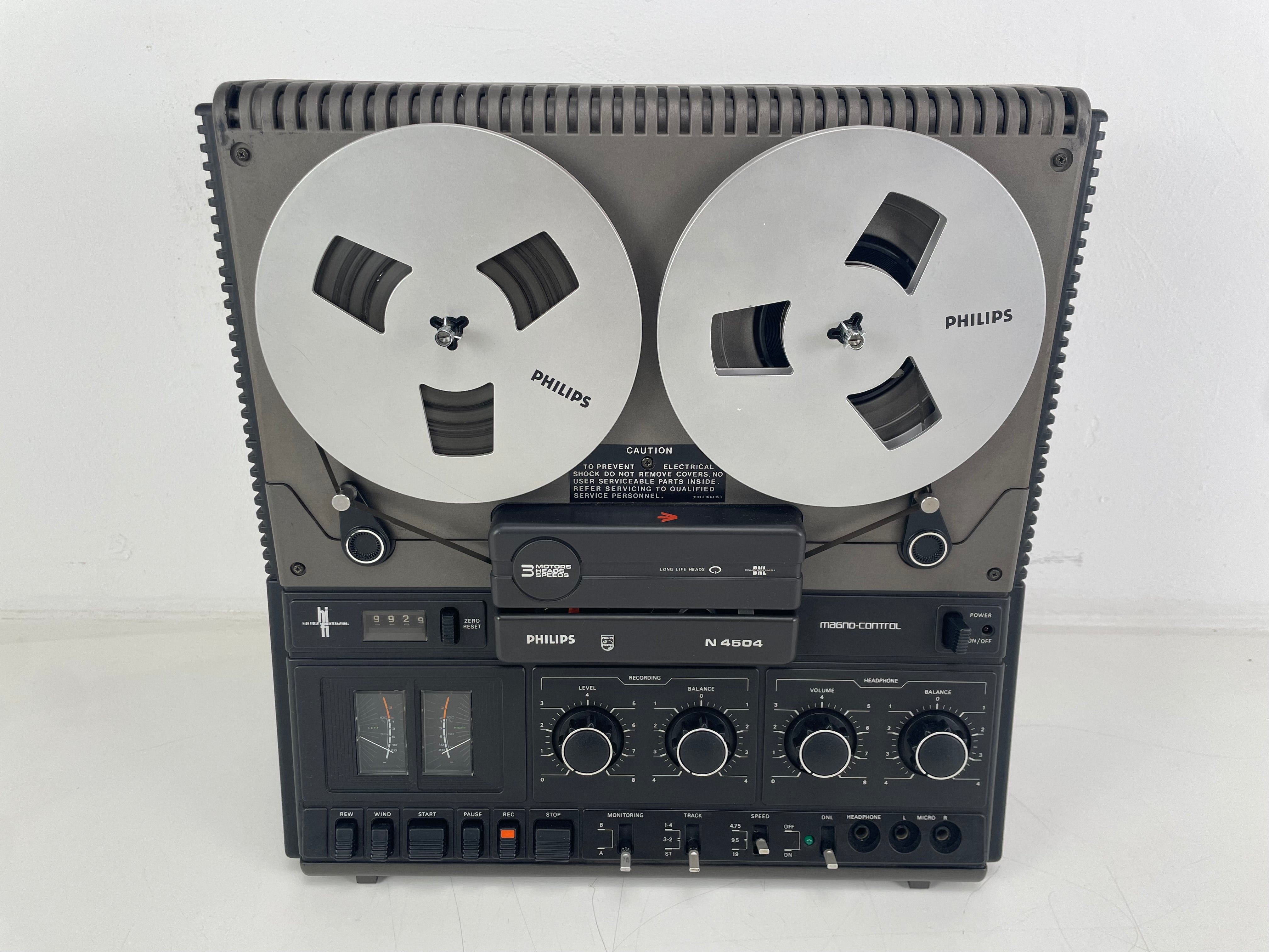 Philips - N4504 - 18CM Reel-to-Reel Deck - Serviced (New Belts)