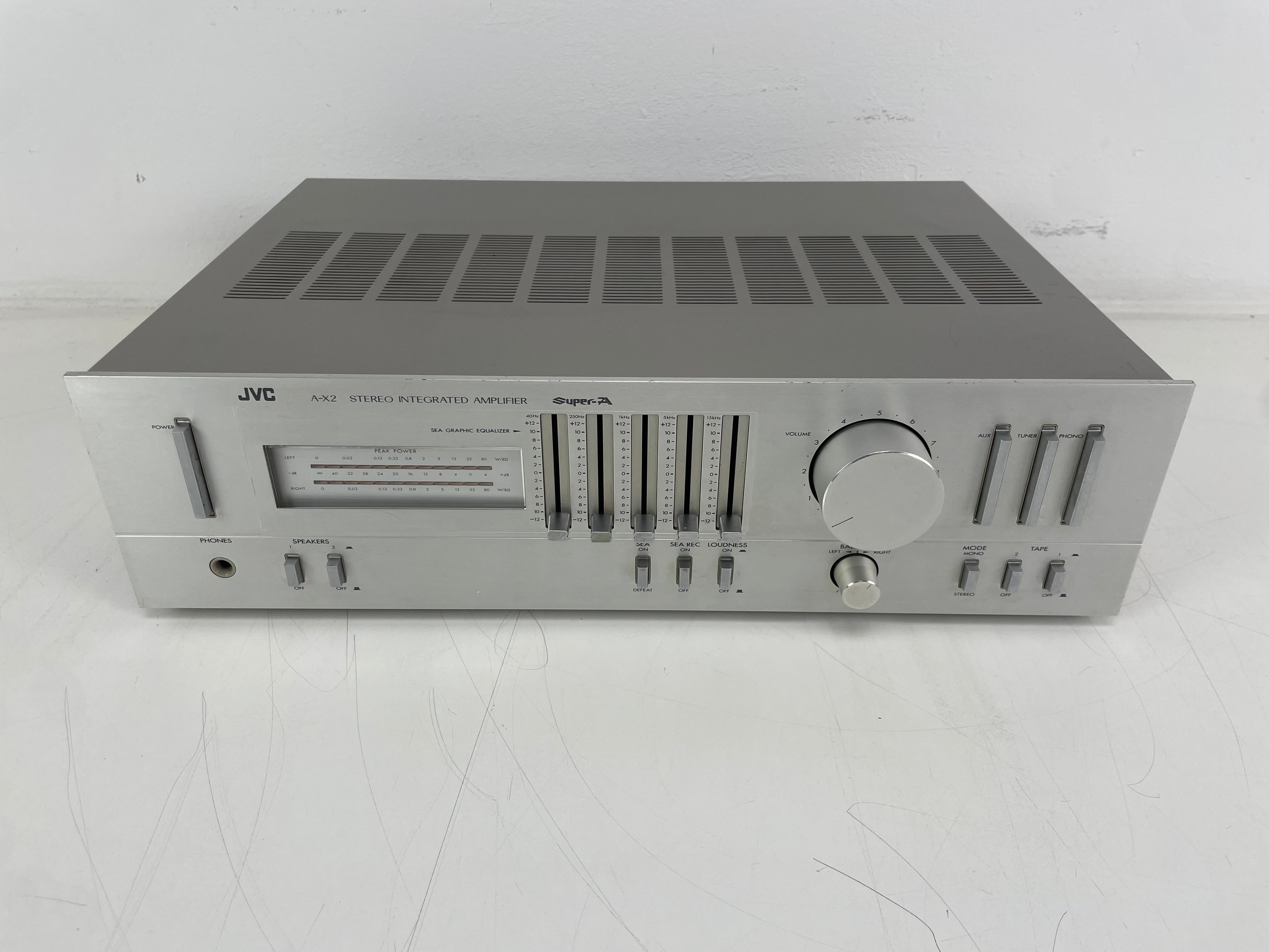 JVC - A-X2 - Stereo Integrated Amplifier - Super-A - Serviced (Caps Replaced/Repaired)