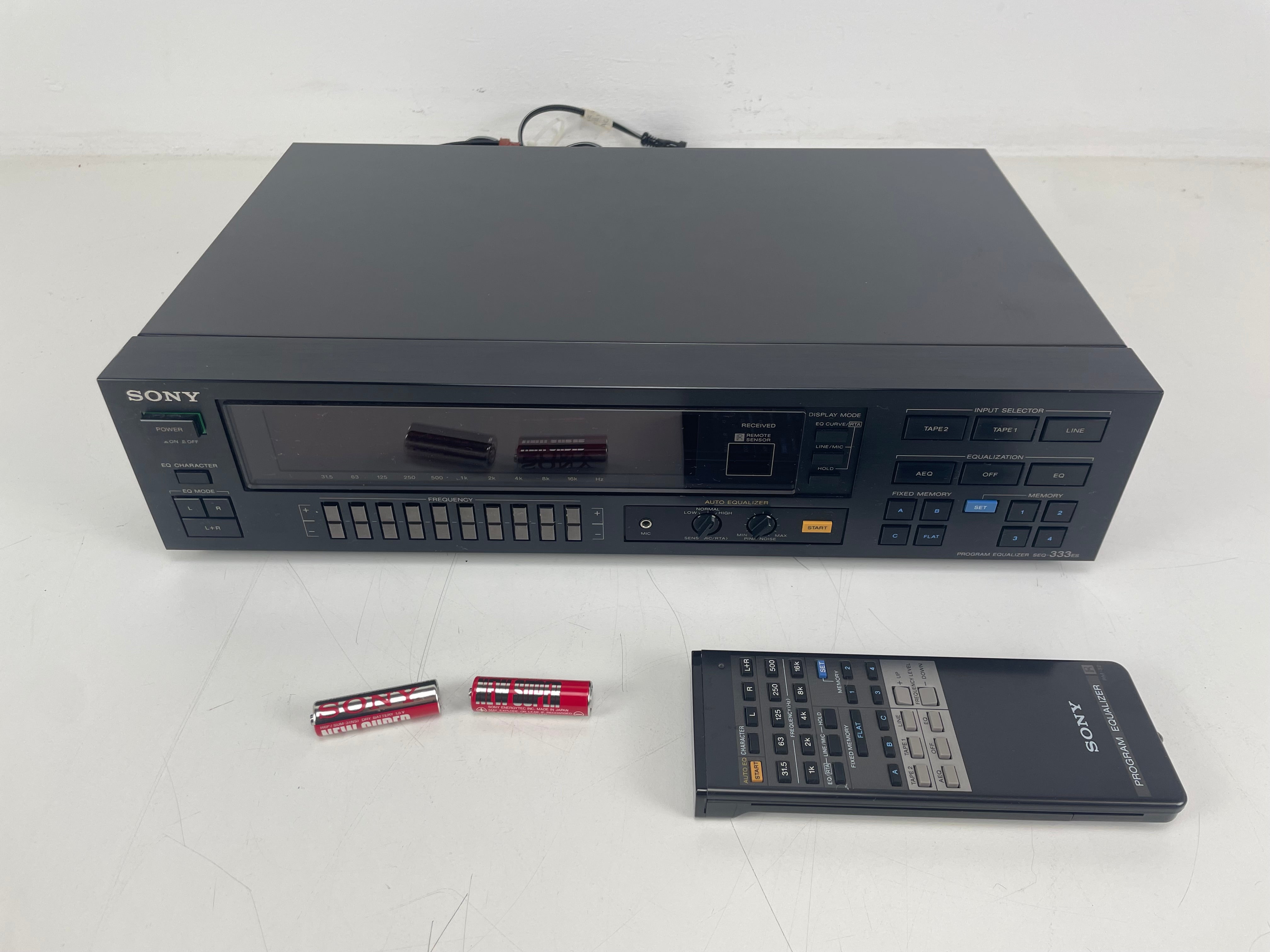 Sony SEQ-333ES - Programma-equalizer - Inclusief originele batterijen en afstandsbediening
