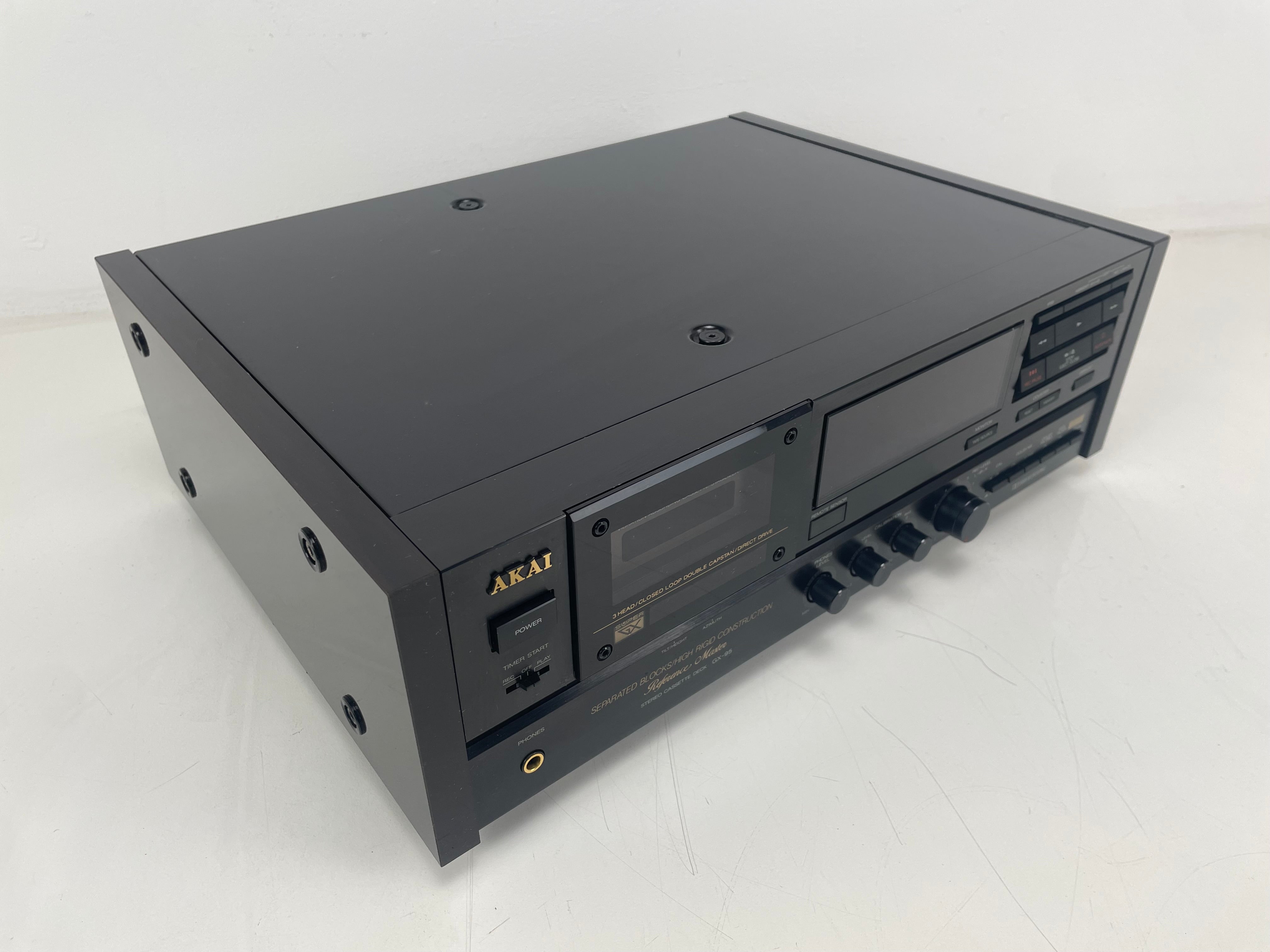 Akai - GX-95 - Cassette Deck - 3-Head - GX-Head - Inc. Remote - Measured