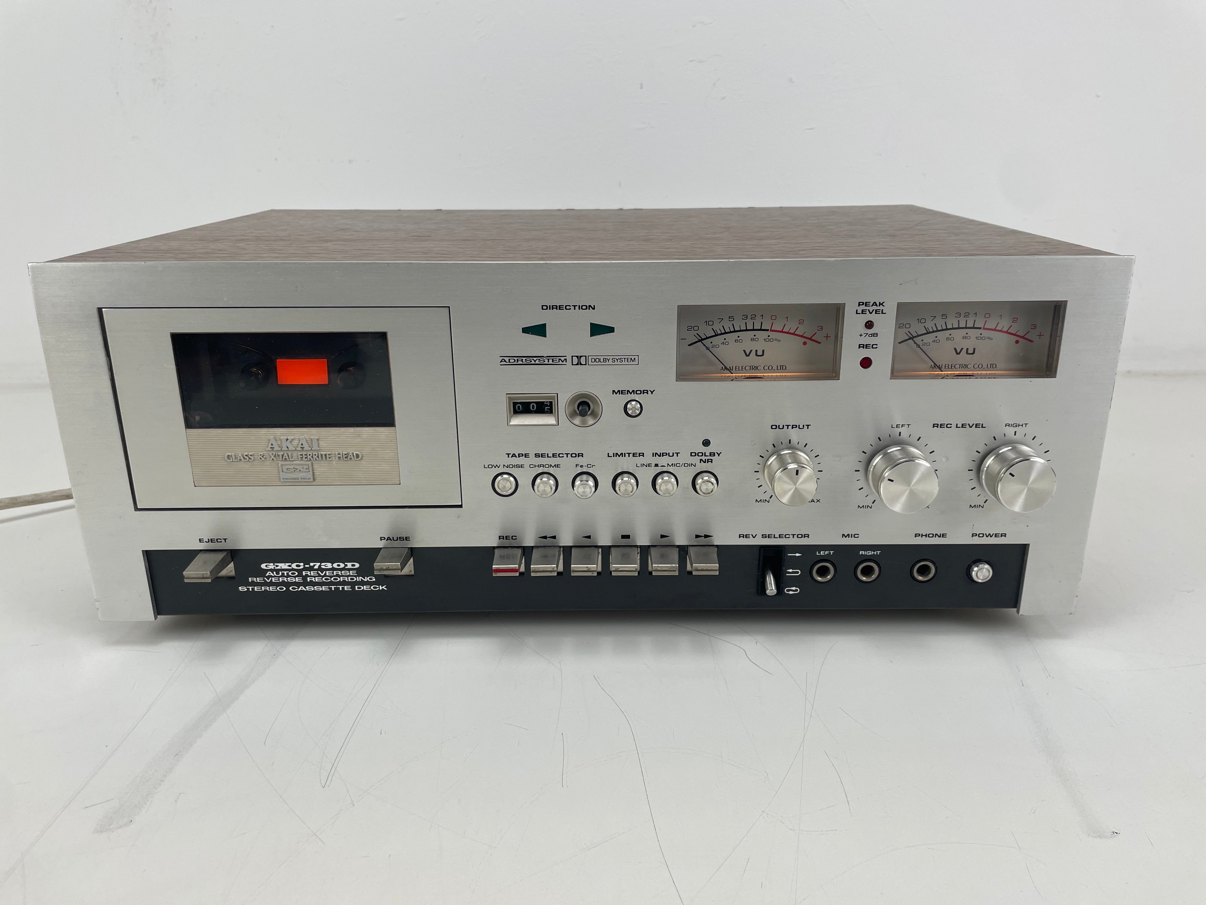 AKAI - GXC-730D - 3 Head Stereo Cassette Deck - Glass Head - Serviced