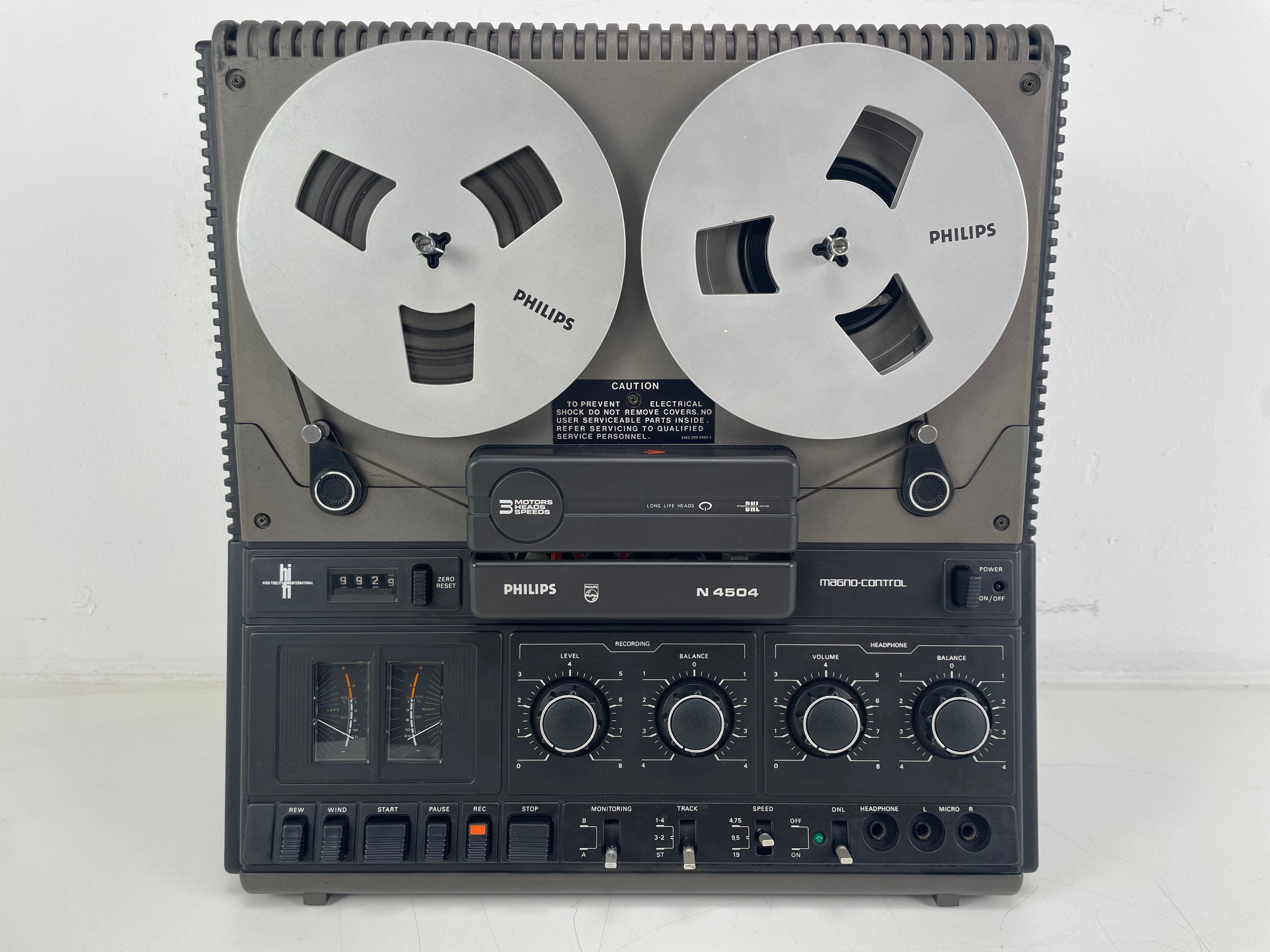 Philips - N4504 - 18CM Reel-to-Reel Deck - Serviced (New Belts)