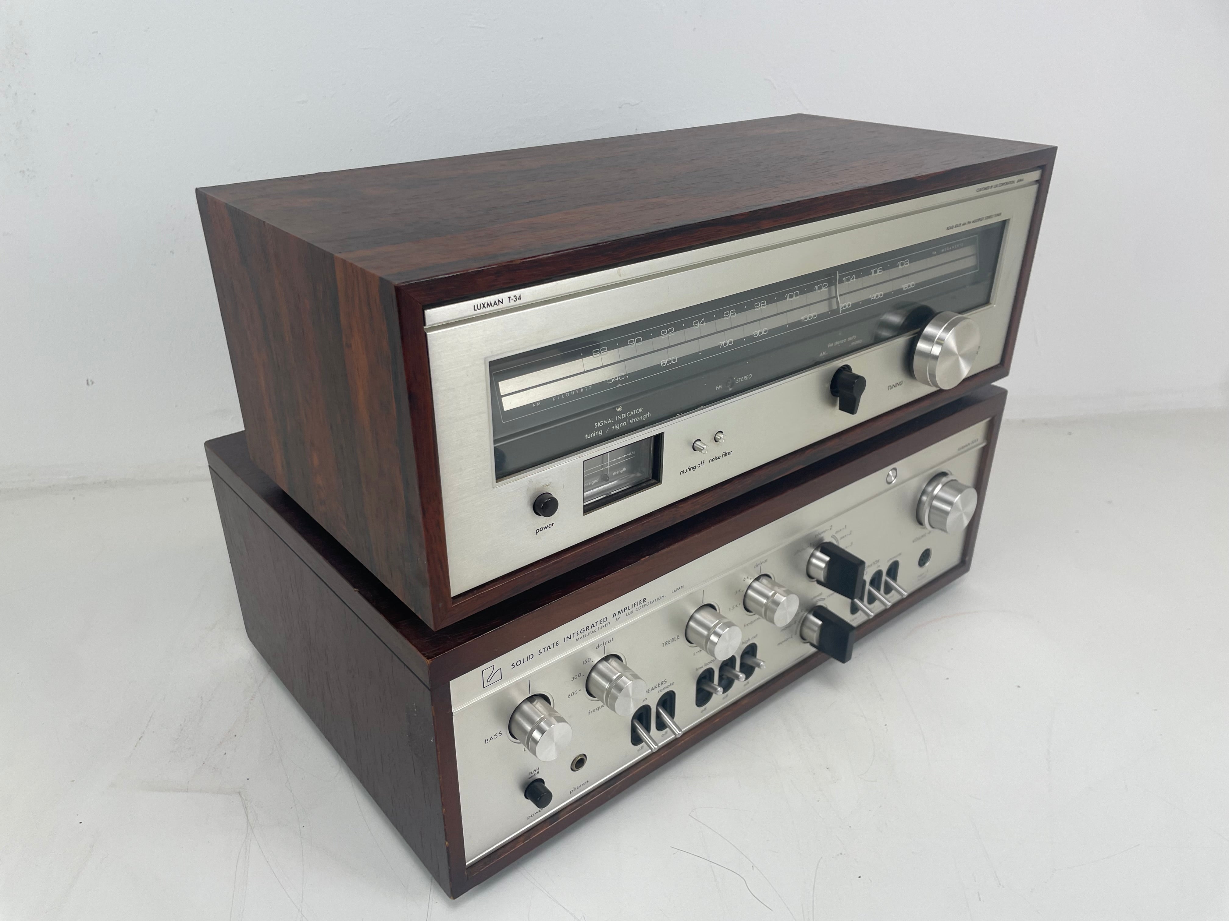 Luxman - SQ-505X/T34 - Stereo Amplifier/Tuner - Set - Used in Amsterdam Empire