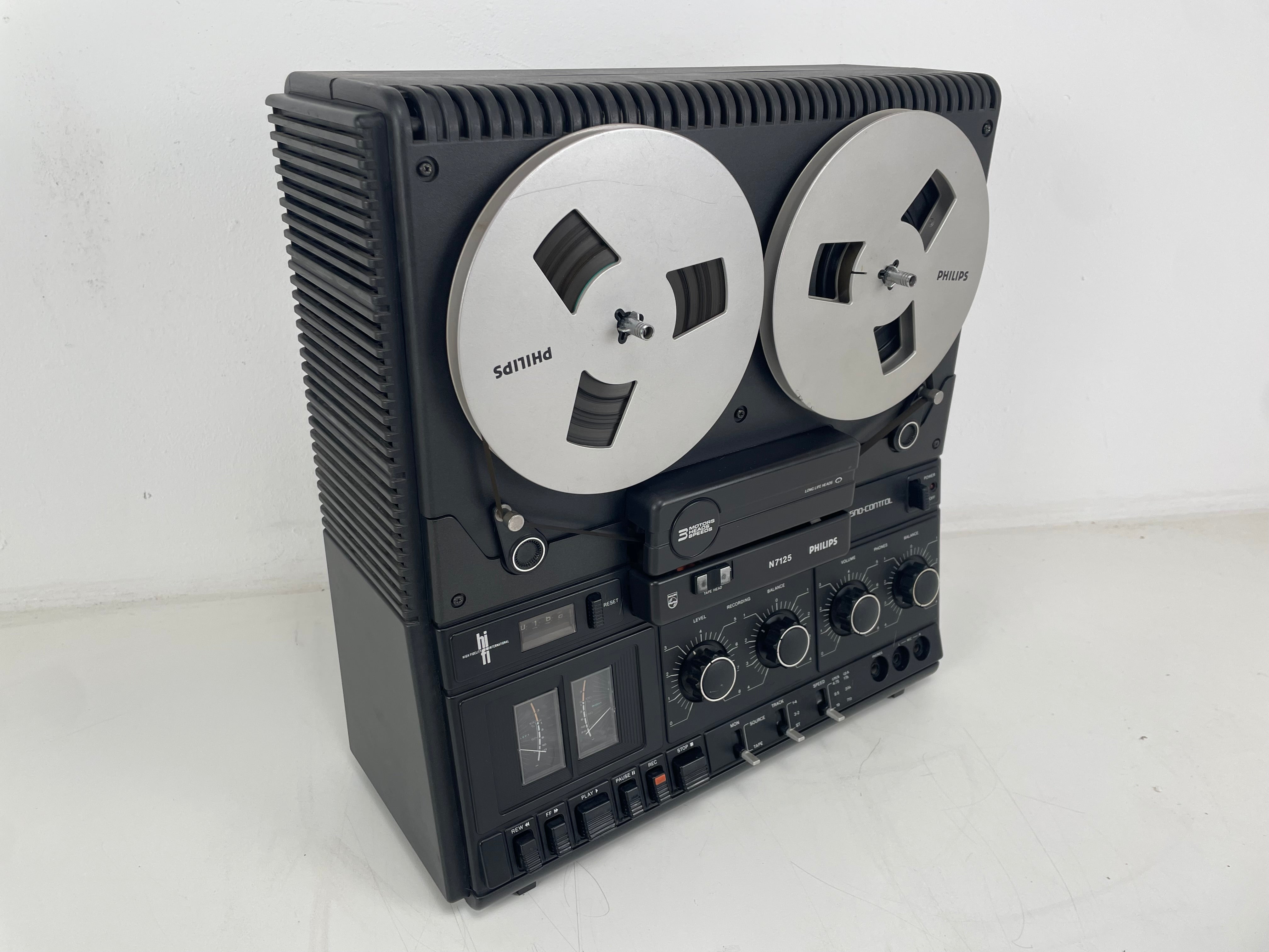 Philips - N7125 - 3-Head - Reel-to-Reel - Serviced (Tested/New Belts)