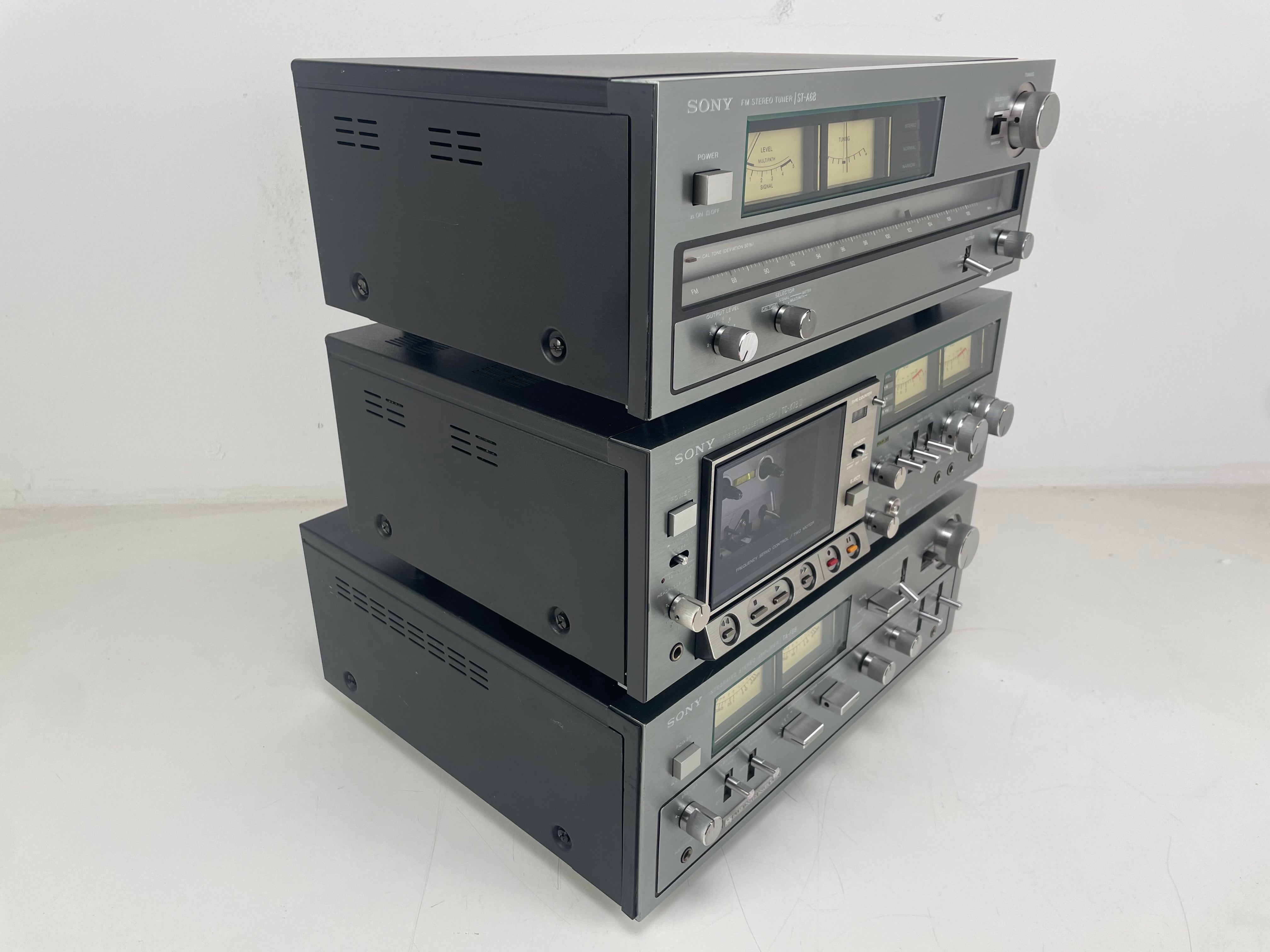 Sony - ST-A6B/TC-K7B 2/TA-F6B - Amplifier/Tuner/Tape Deck - Serviced (New Belts/Recapped)