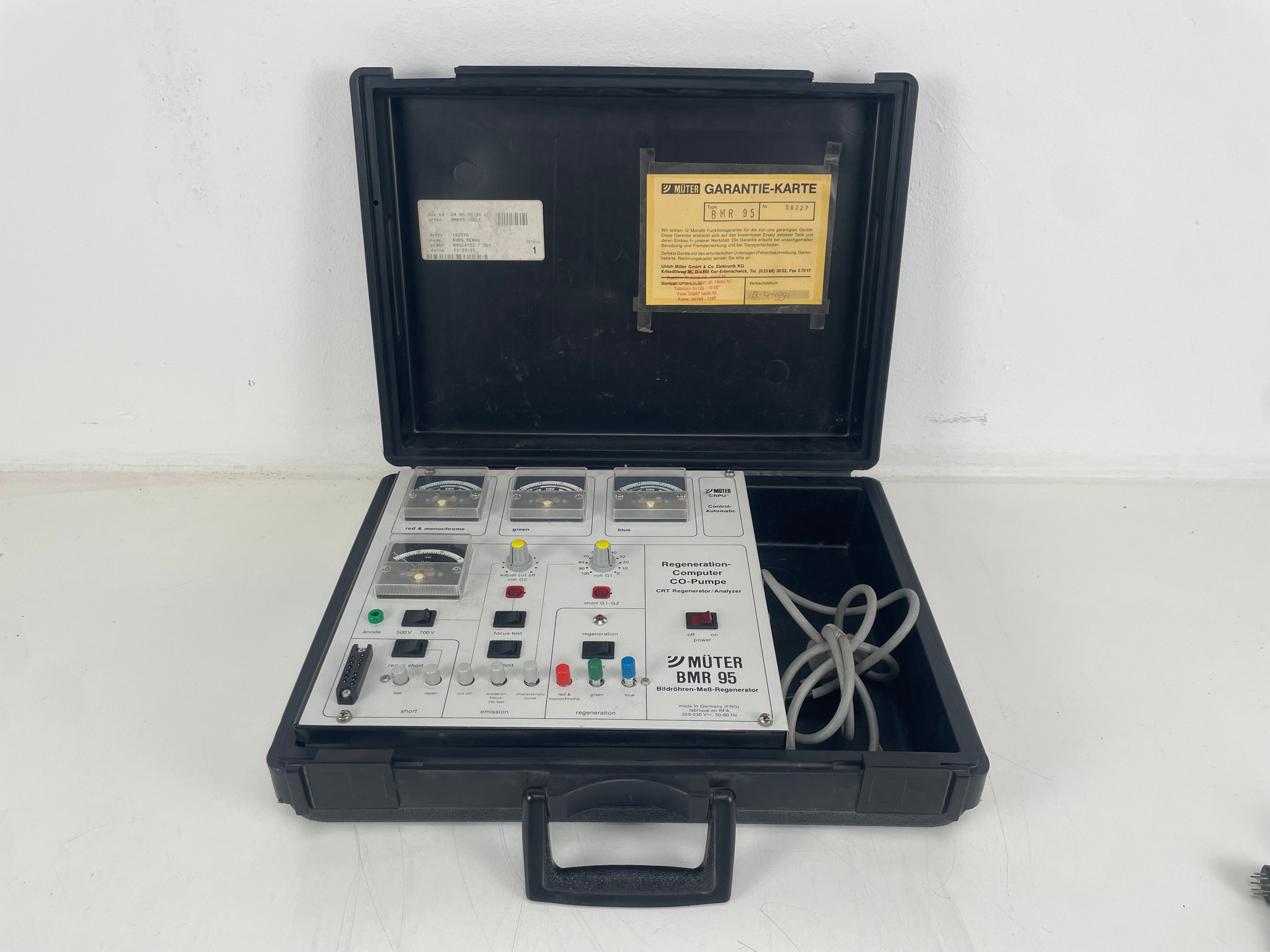 Müter - BMR 95 - CRT Tester - Inc. Accesoires/Case - As Is
