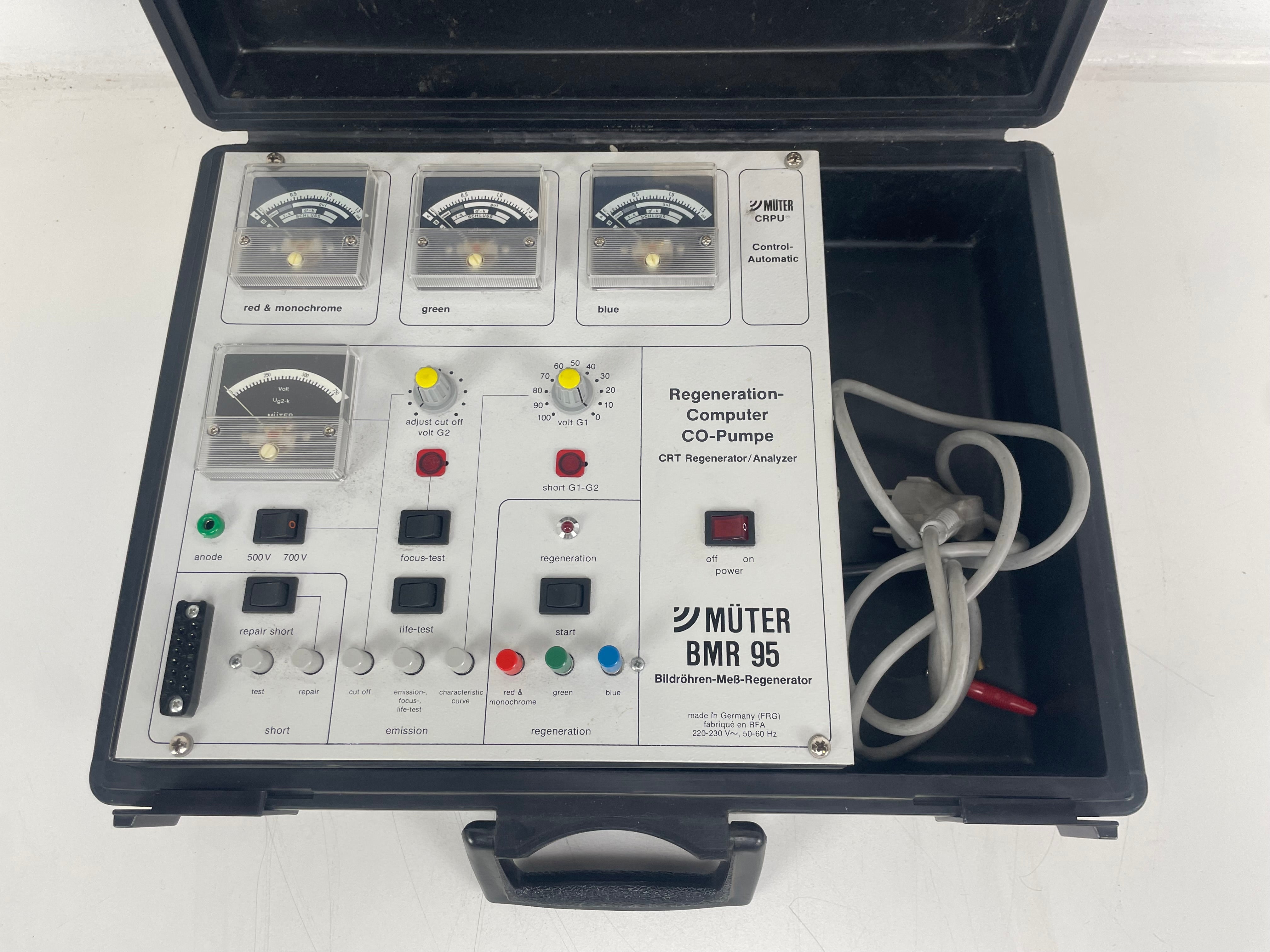 Müter - BMR 95 - CRT Tester - Inc. Accesoires/Case - As Is
