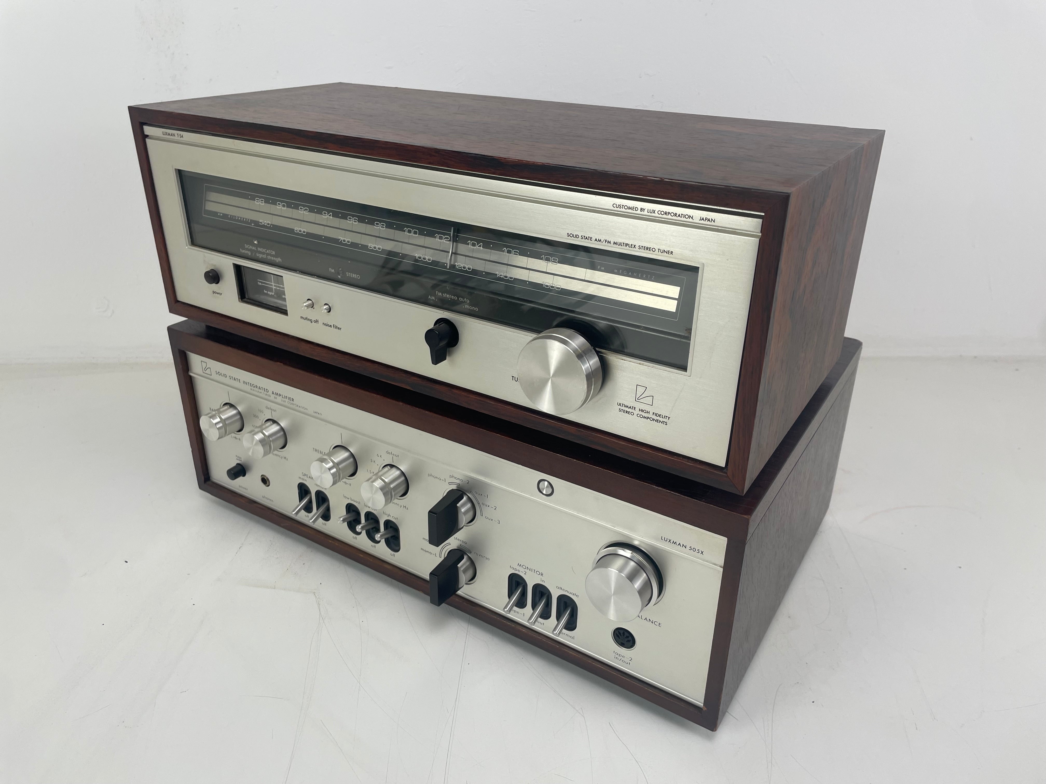Luxman - SQ-505X/T34 - Stereo Amplifier/Tuner - Set - Used in Amsterdam Empire