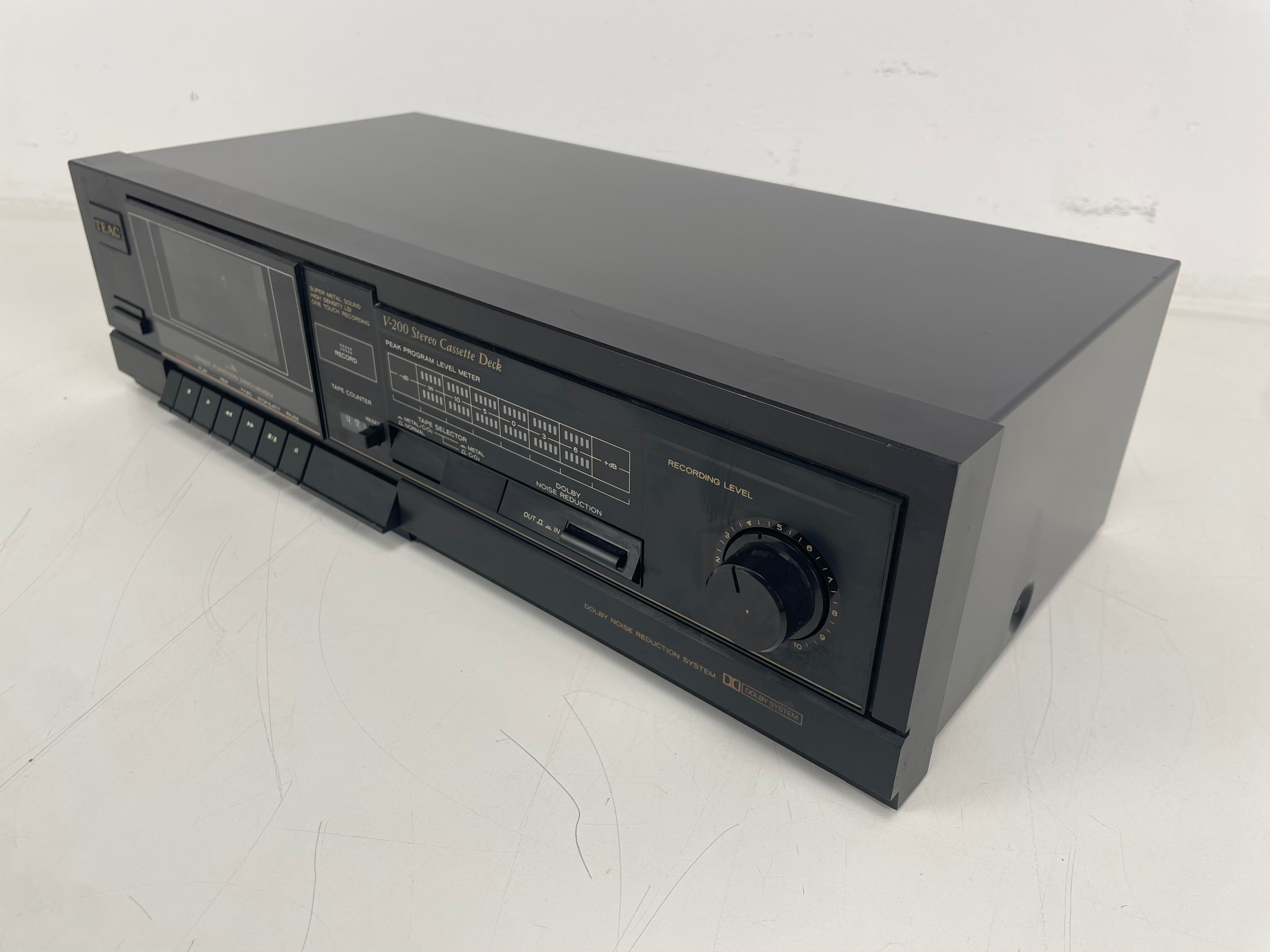TEAC - V-200 - Stereo Cassette Deck - Serviced (New Belts/Repaired)
