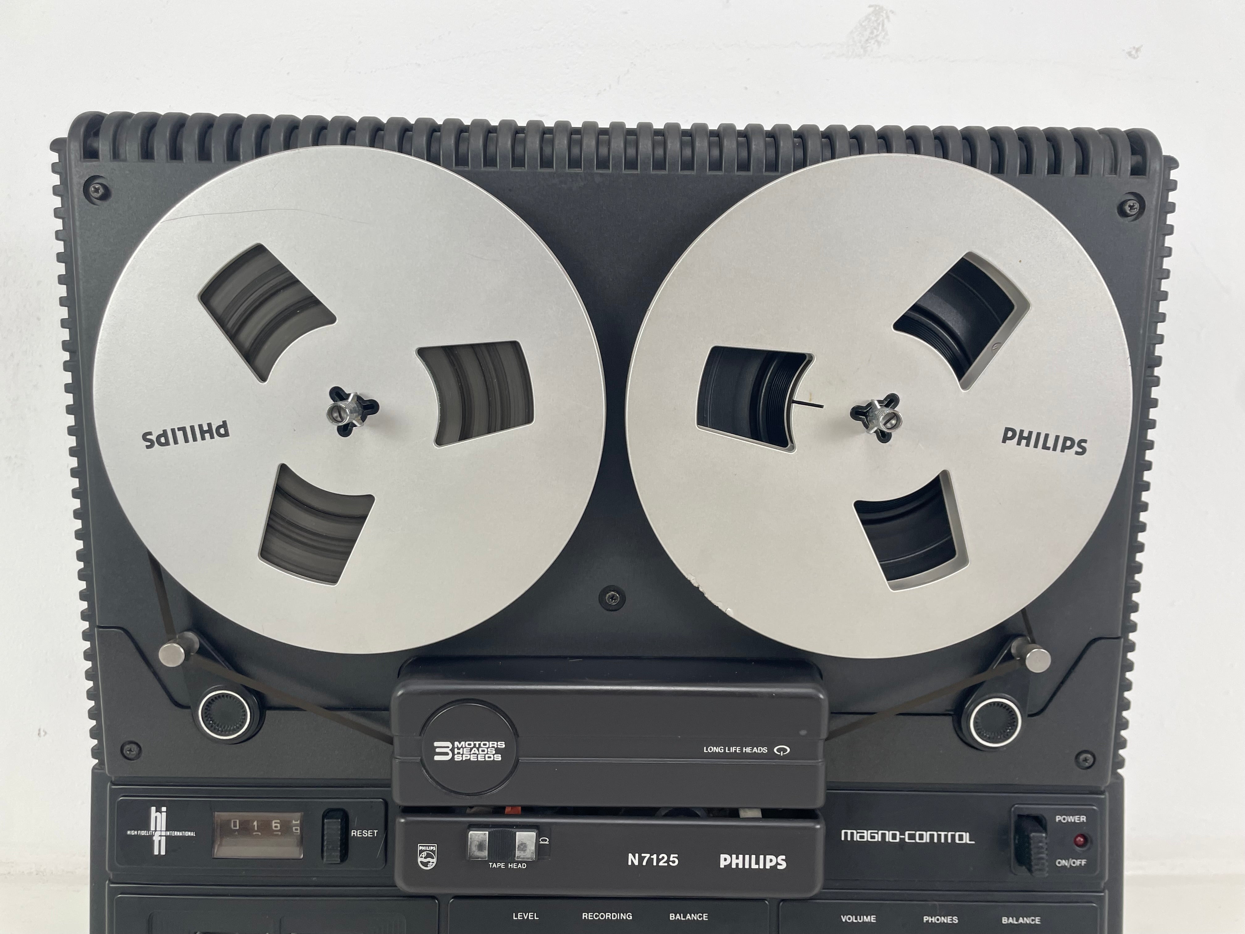 Philips - N7125 - 3-Head - Reel-to-Reel - Serviced (Tested/New Belts)
