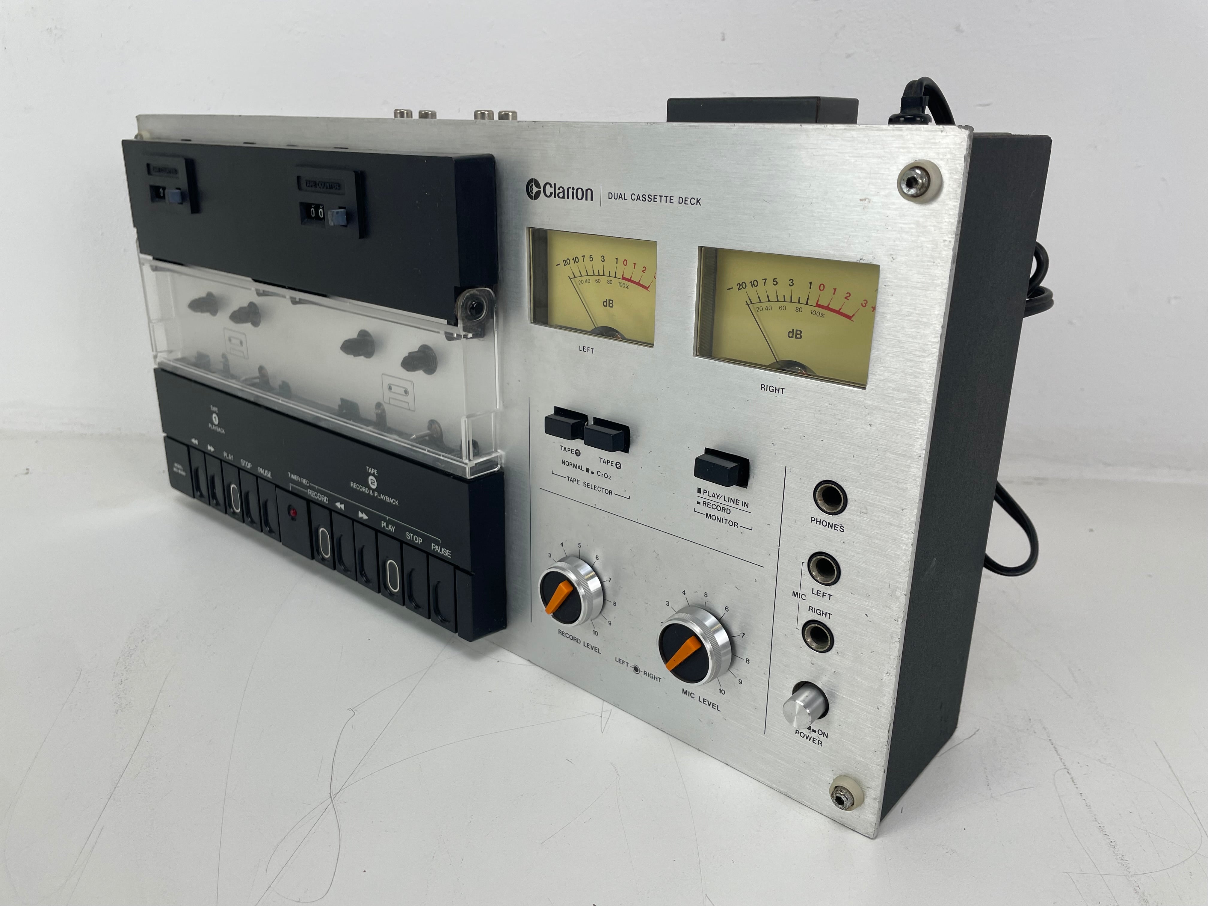 Clarion - MD-8080G - Double Cassette Deck - Cassette Duplicator