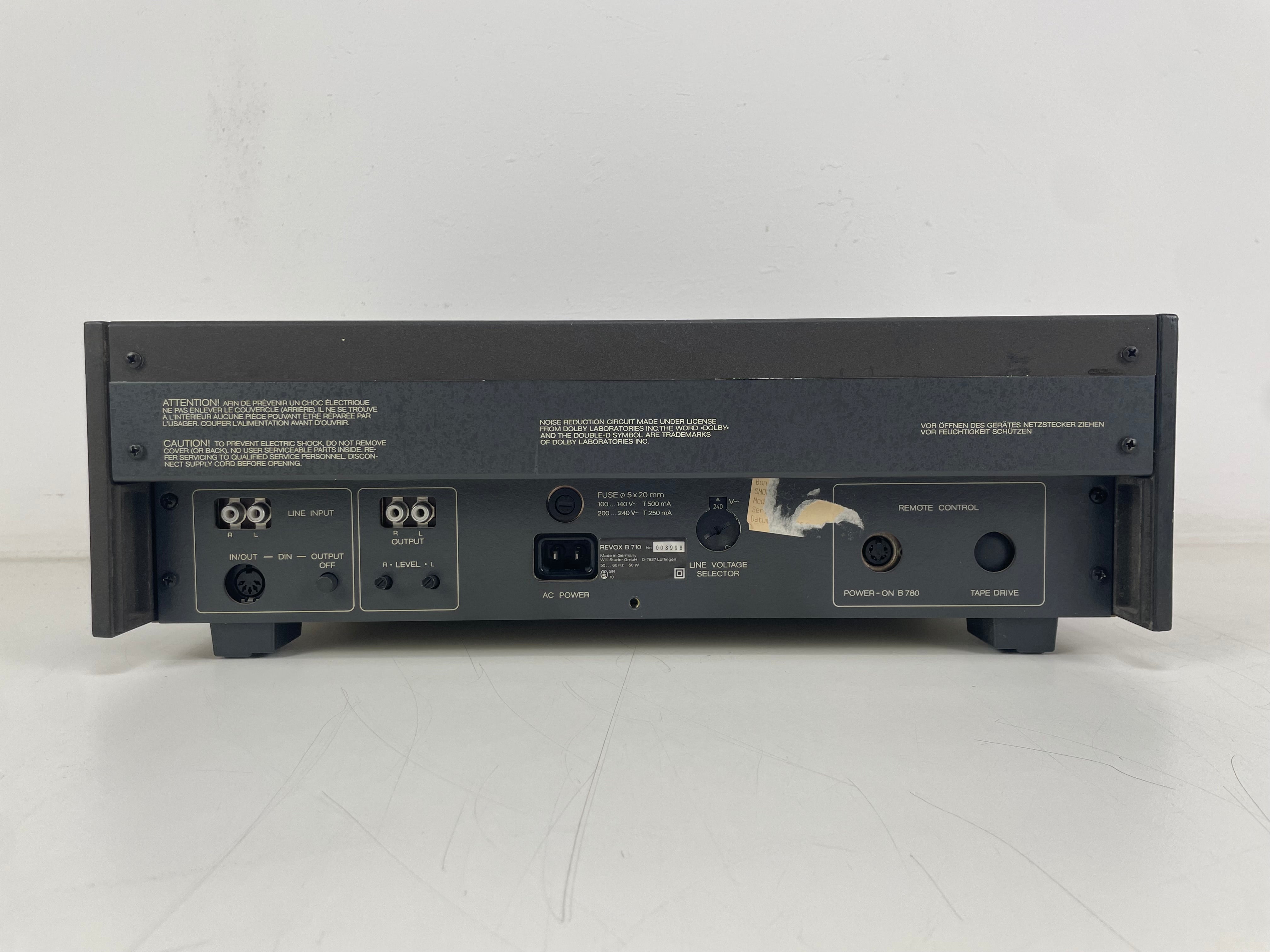 Revox (Studer) - B710 MKI-  Cassette Tape Deck