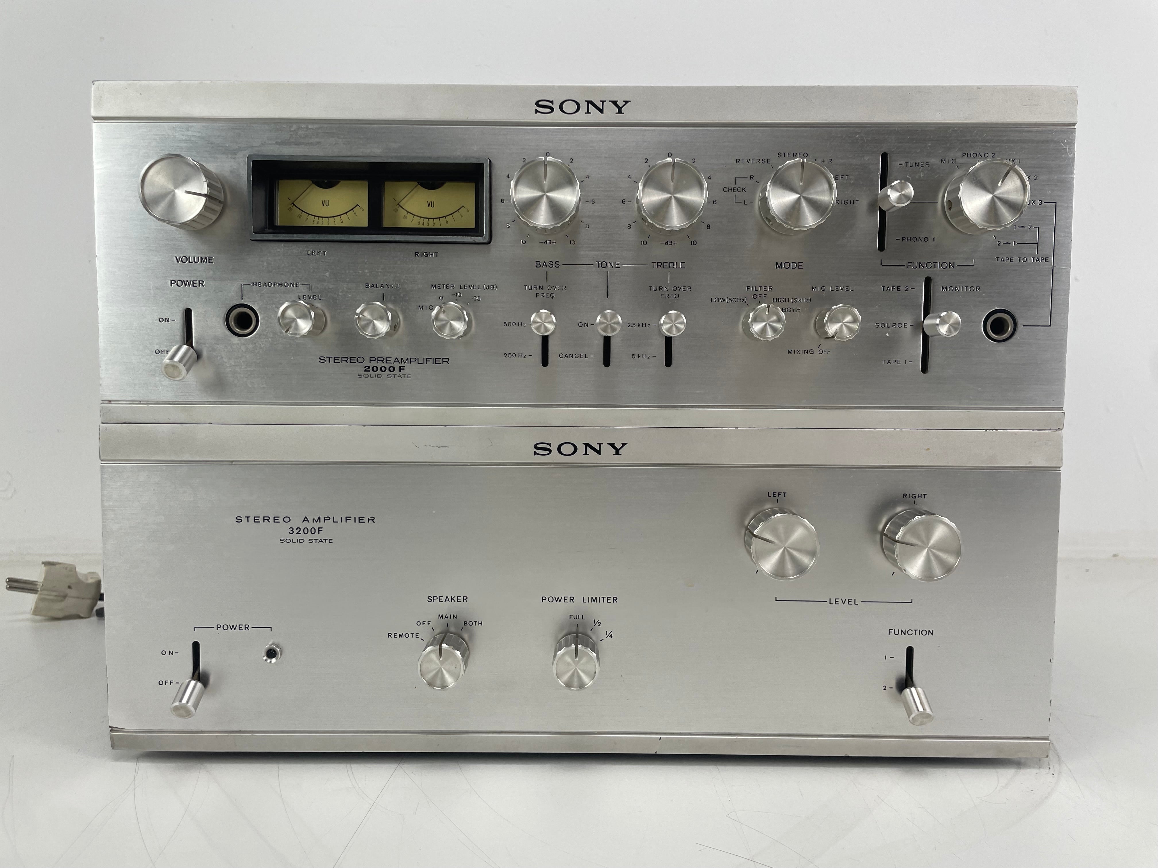 Sony - TA-2300F/TA-2000F - Pre/Power-Amplifier Set - Serviced (Cleaned)
