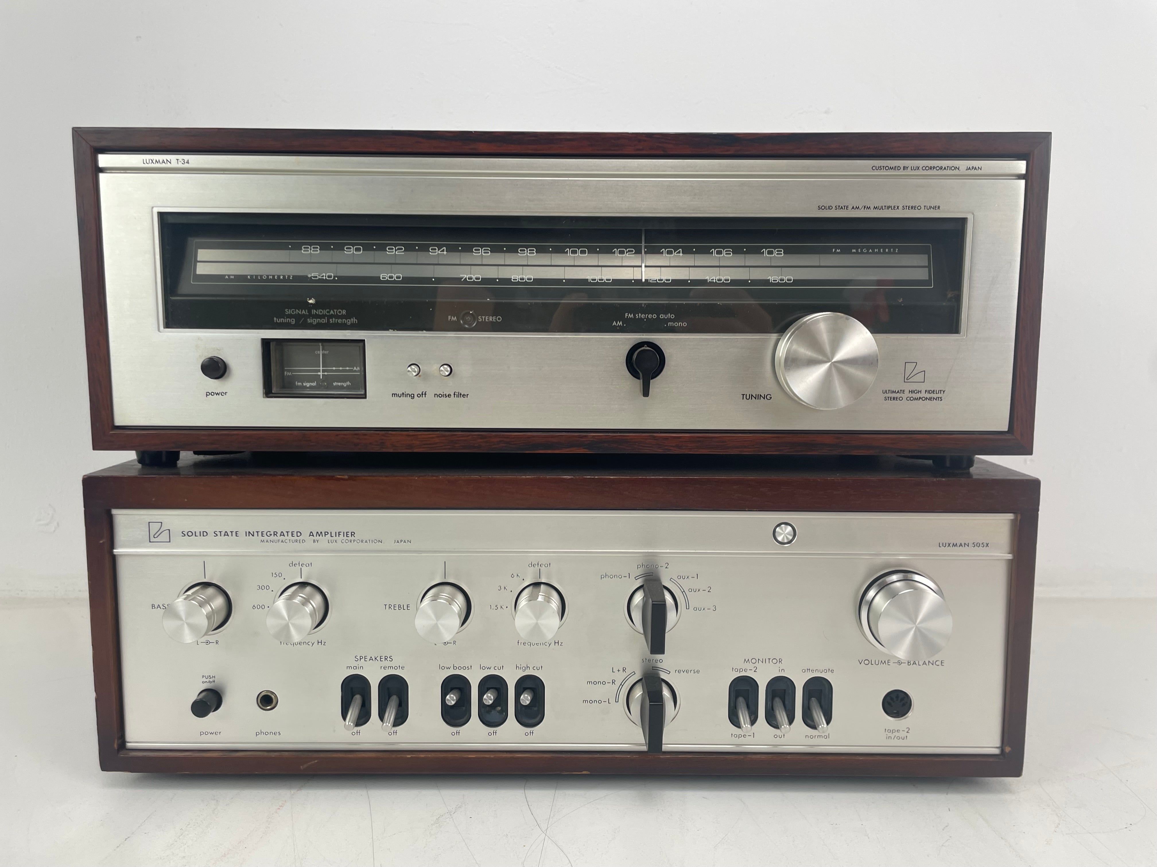 Luxman - SQ-505X/T34 - Stereo Amplifier/Tuner - Set - Used in Amsterdam Empire