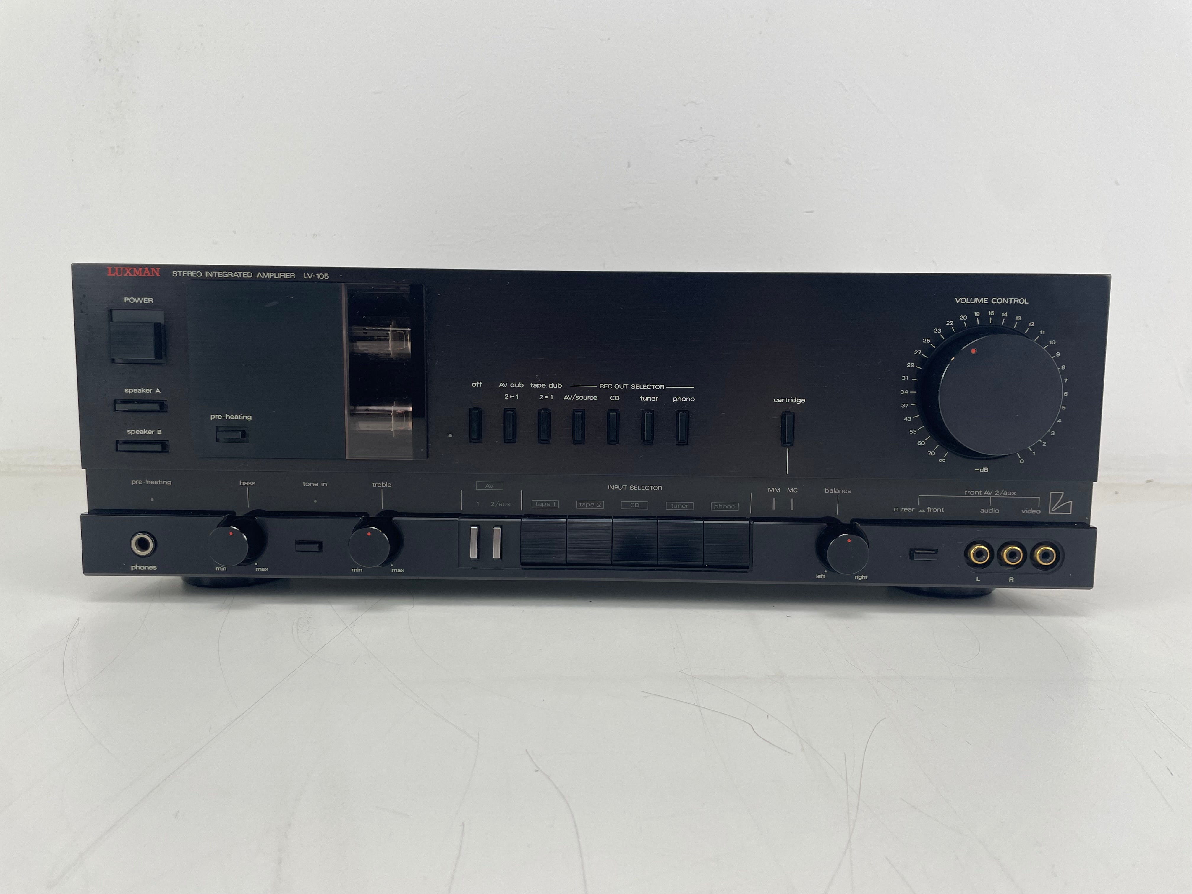 Luxman - LV-105 - Stereo Integrated Amplifier - Inc. Original Box/Manual - Mint - Serviced (Repaired)