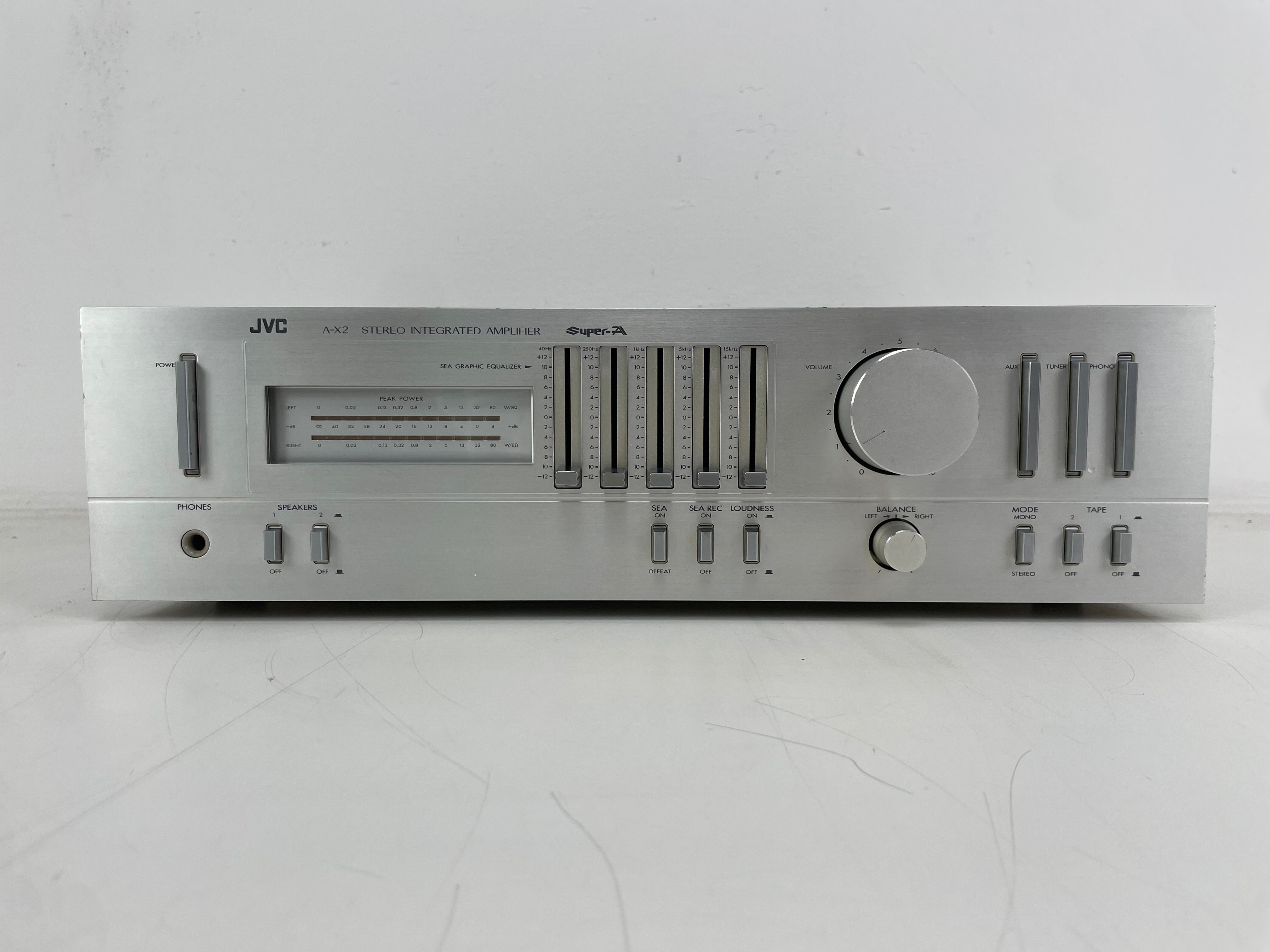 JVC - A-X2 - Stereo Integrated Amplifier - Super-A - Serviced (Caps Replaced/Repaired)