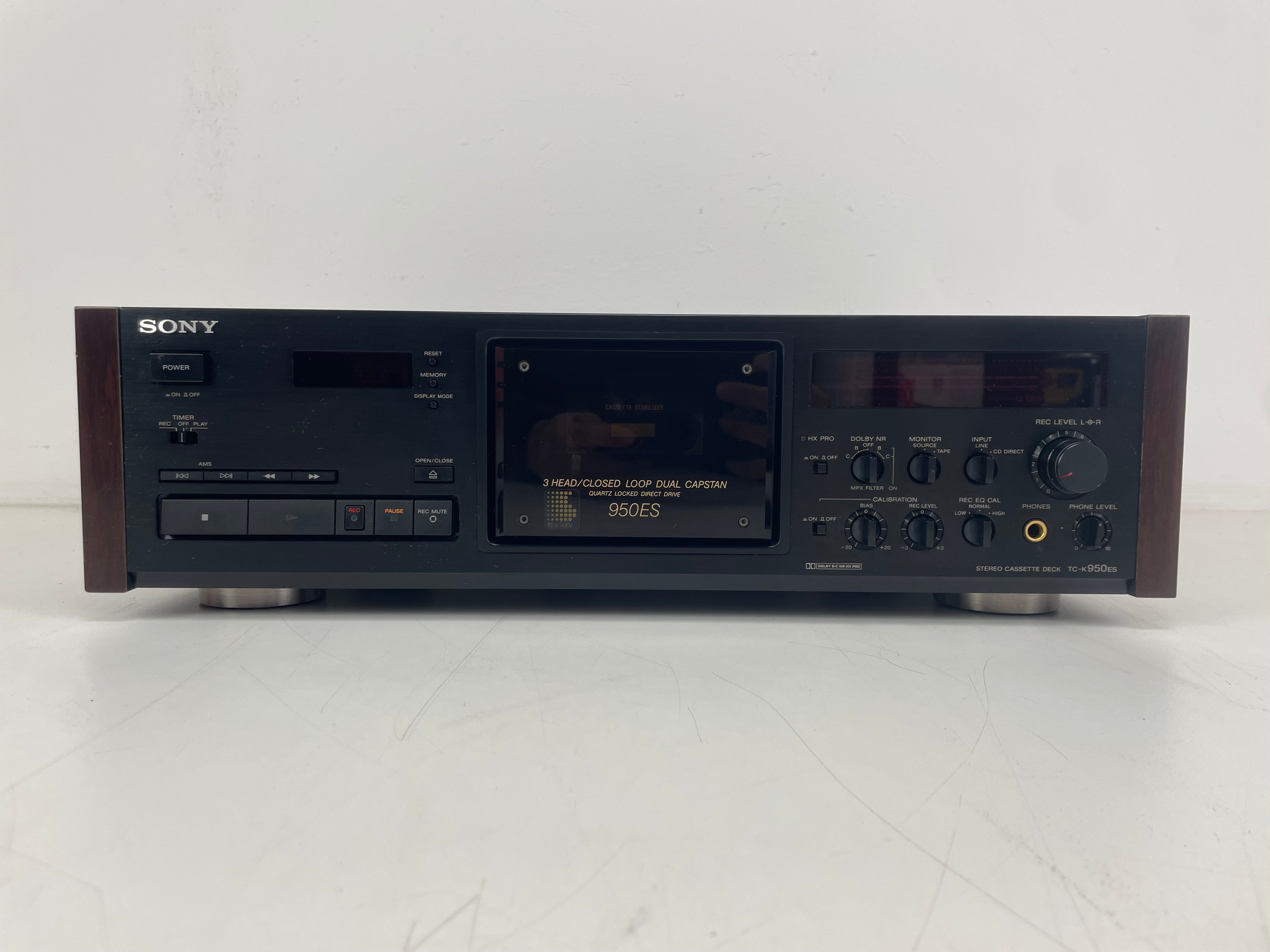 Sony - TC-K950ES - 3-Head - Stereo Cassette Deck - ES-Series - Serviced (Repaired)